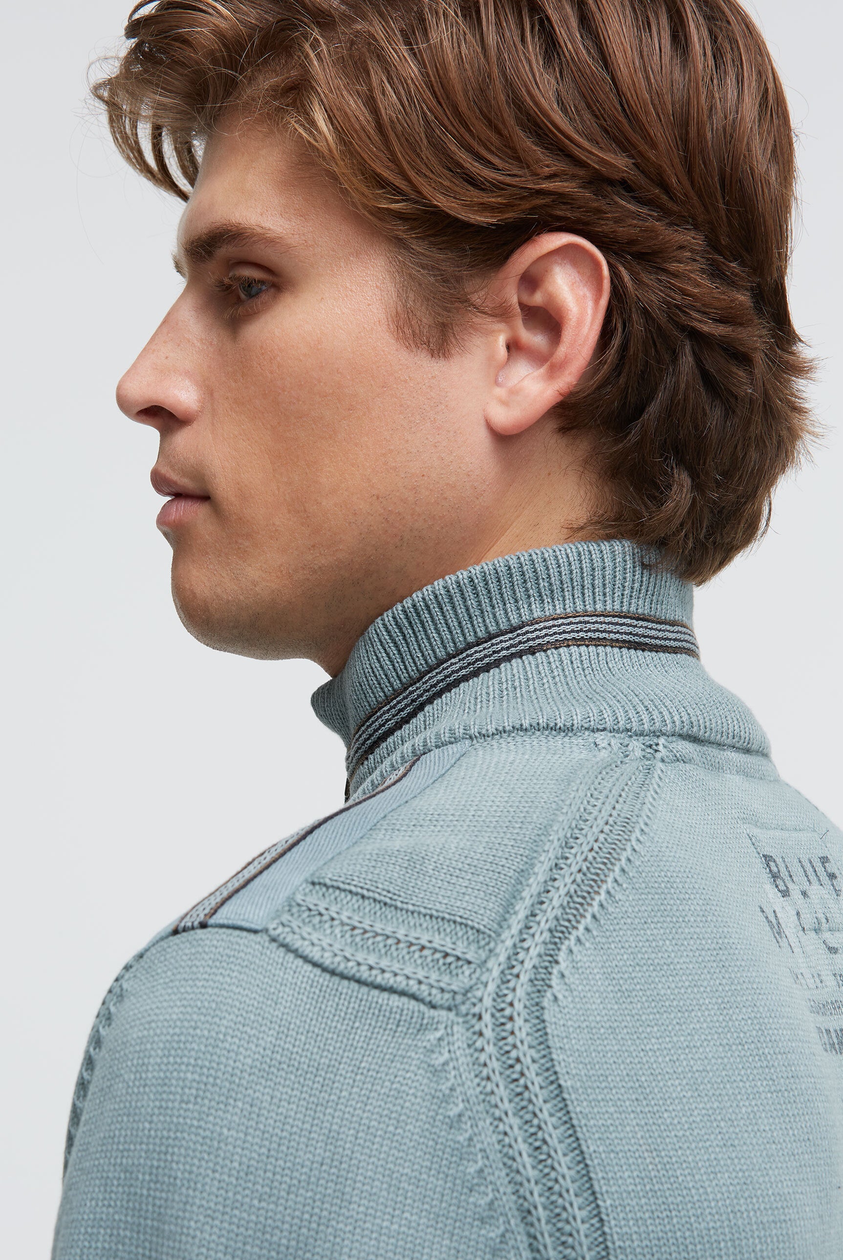 Sweter troyer z zamkiem, taśmami i nadrukami - 6