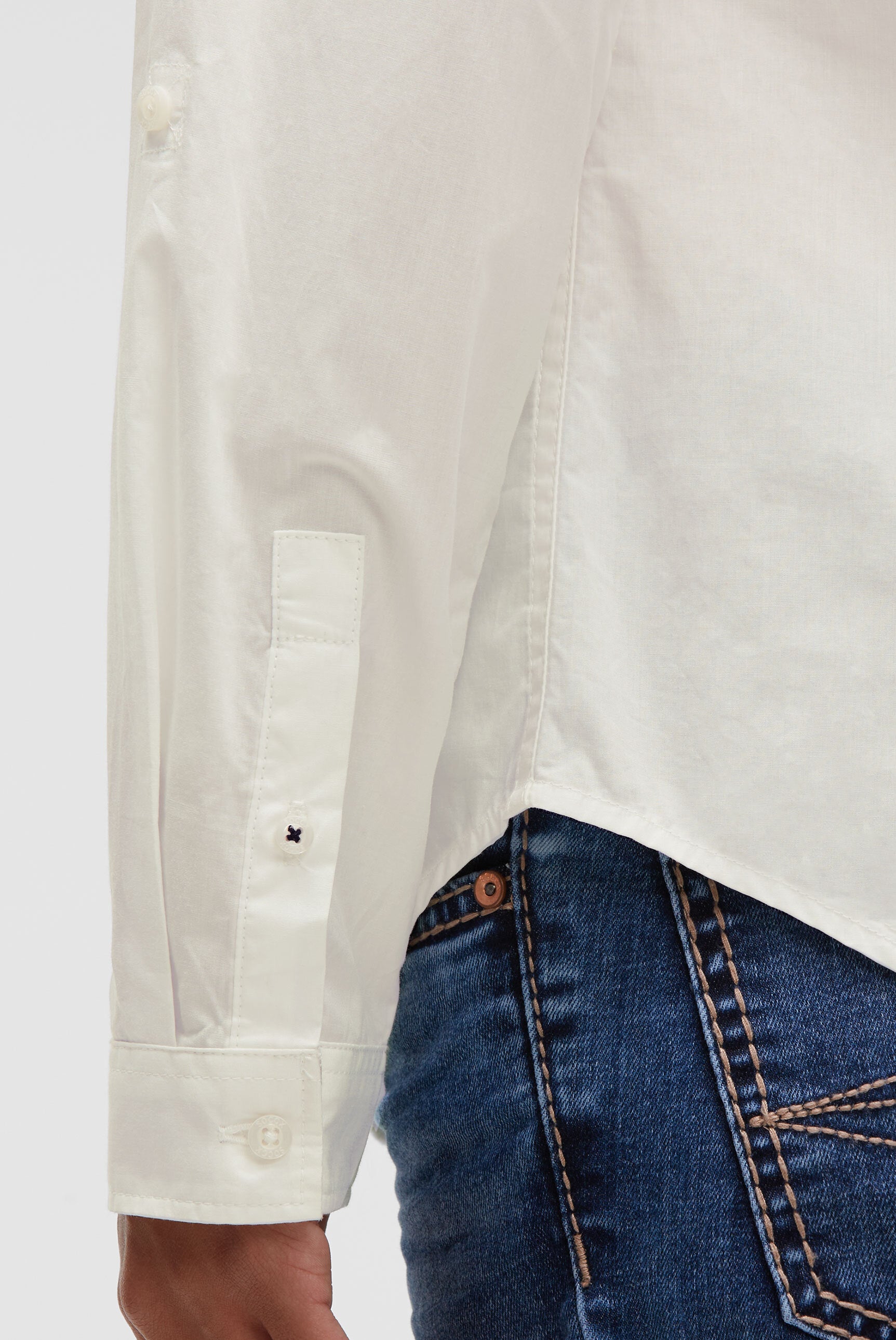 Bluzka z długim rękawem z nadrukiem flock z logo - 7