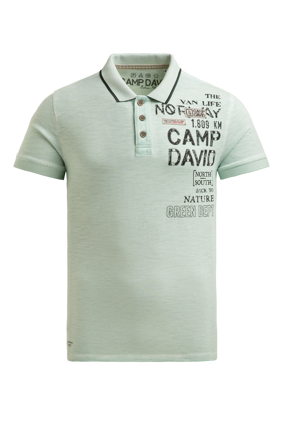 Koszulka polo z nadrukami w stylu vintage