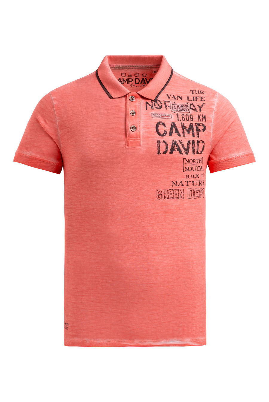 Koszulka polo z nadrukami w stylu vintage