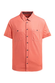 Koszula z krótkim rękawem o ukośnej strukturze dobby