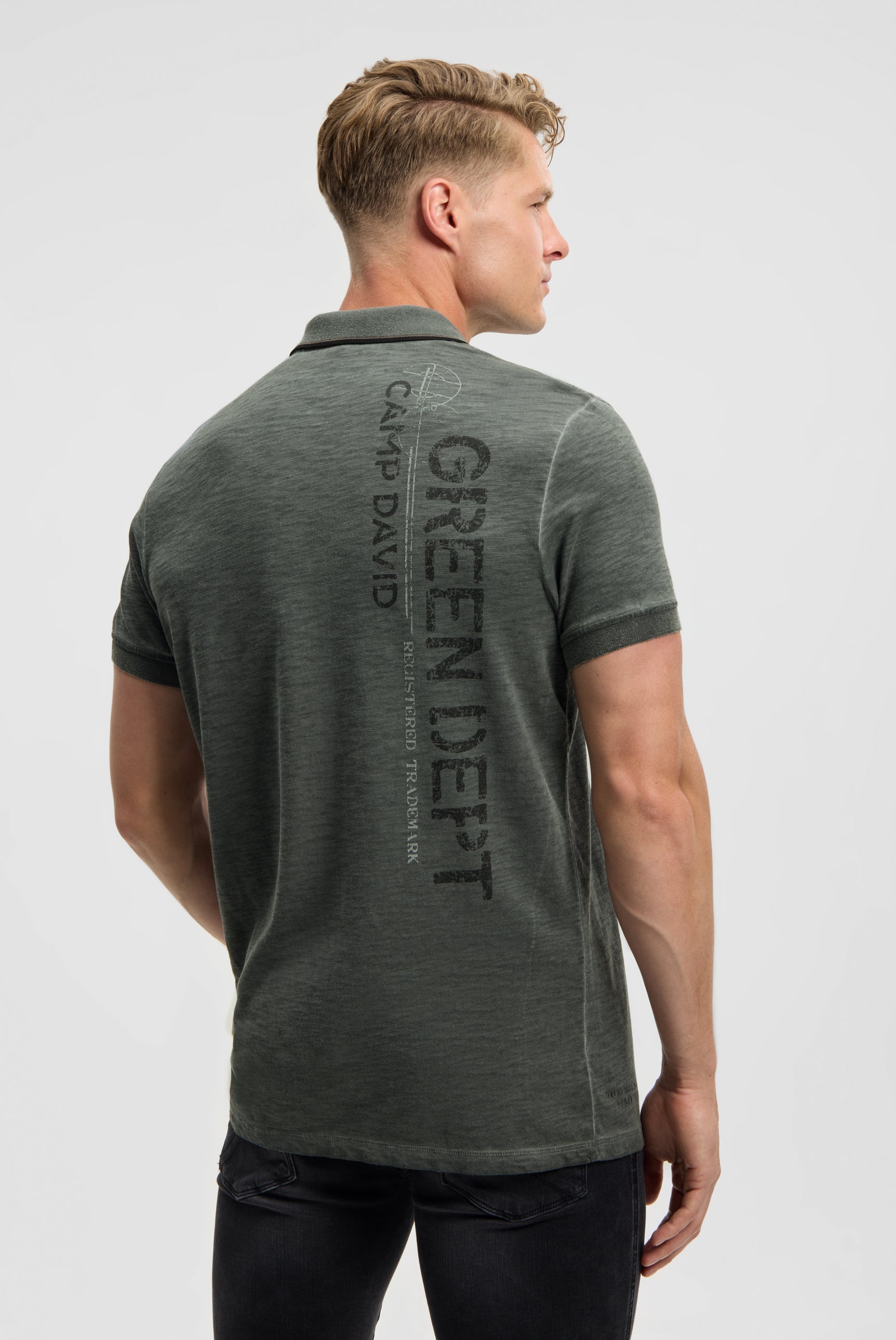 Koszulka polo z nadrukami w stylu vintage - 5