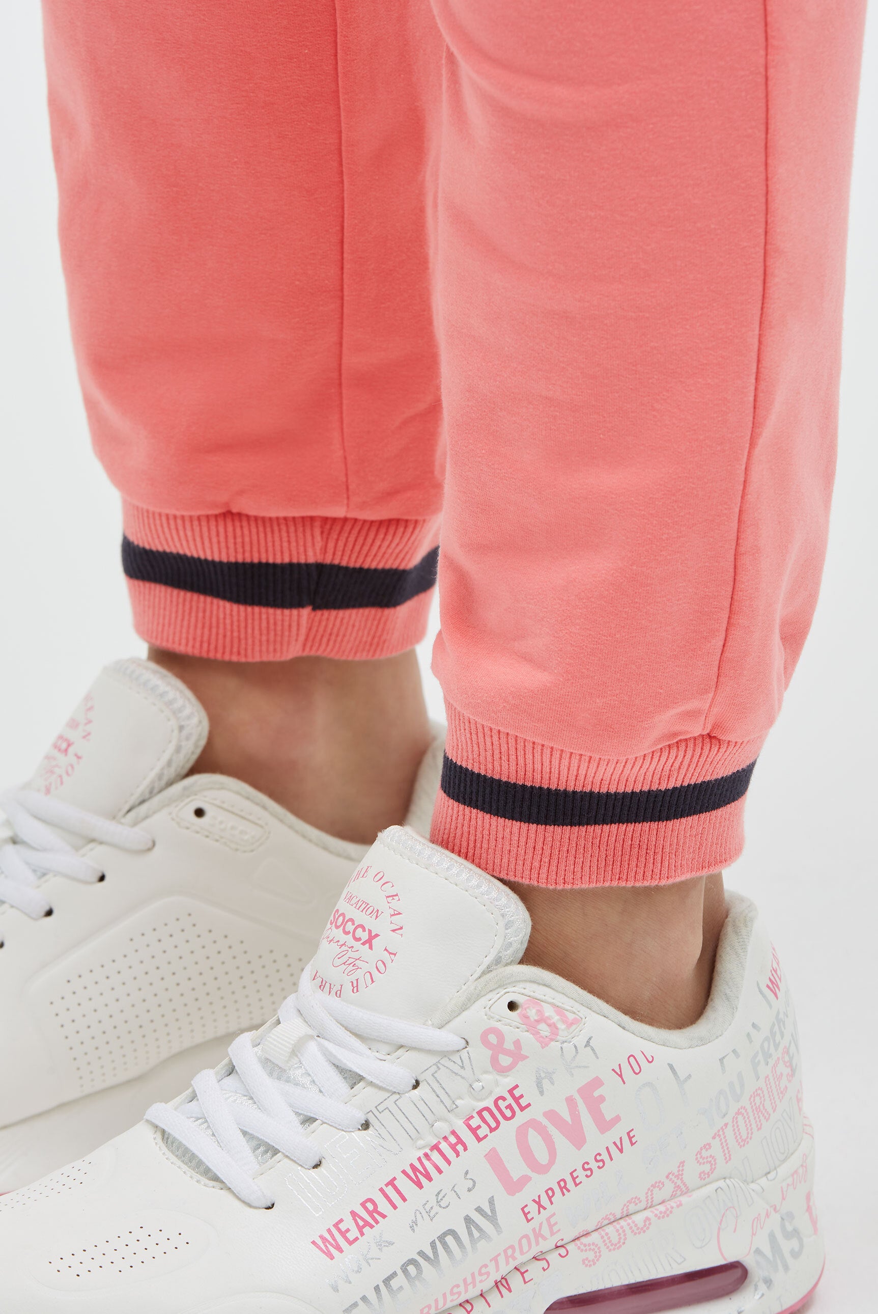 Jogginghose mit Bündchen-Details apricot sunset