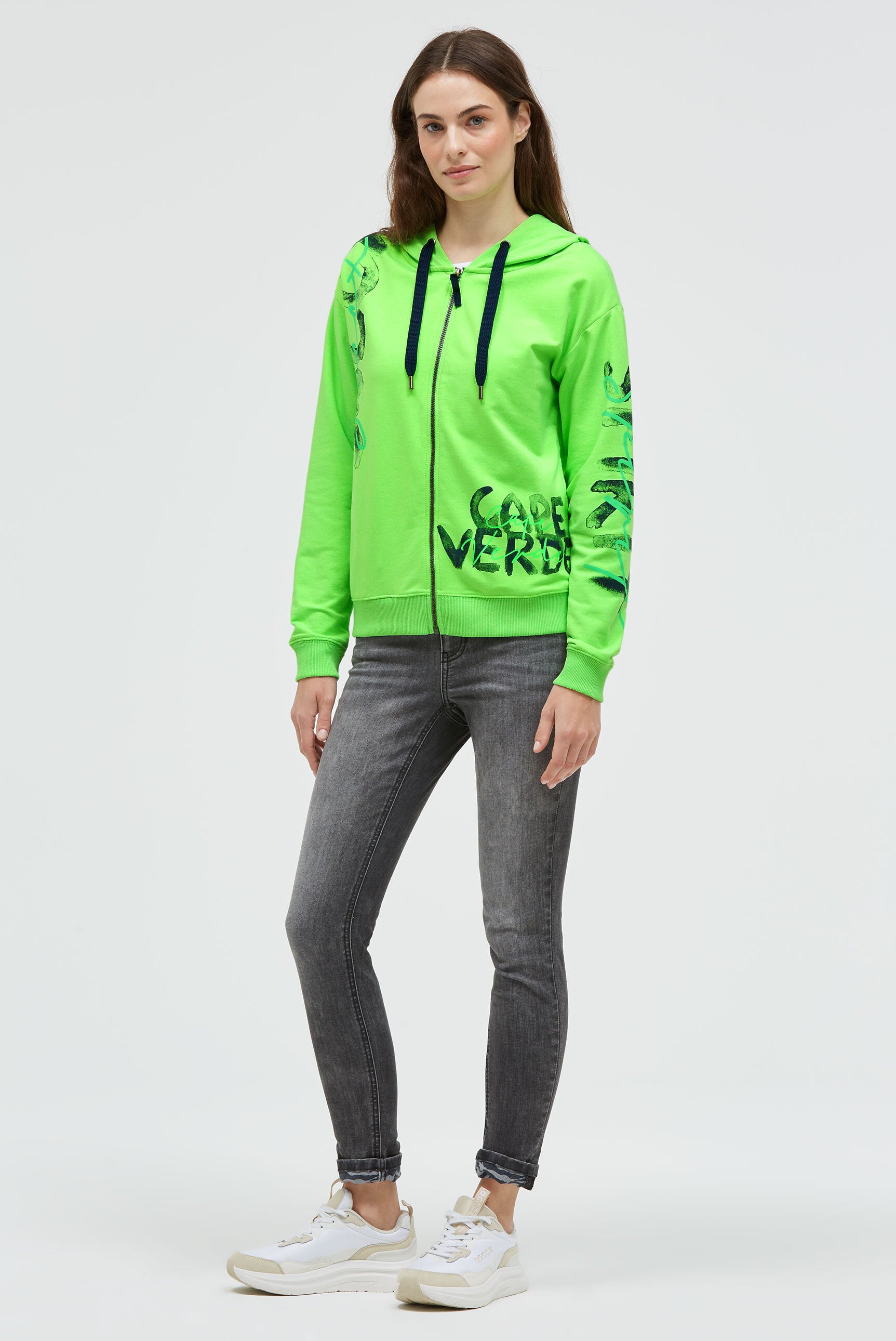 Bluza z kapturem z nadrukowanymi grafikami - 3