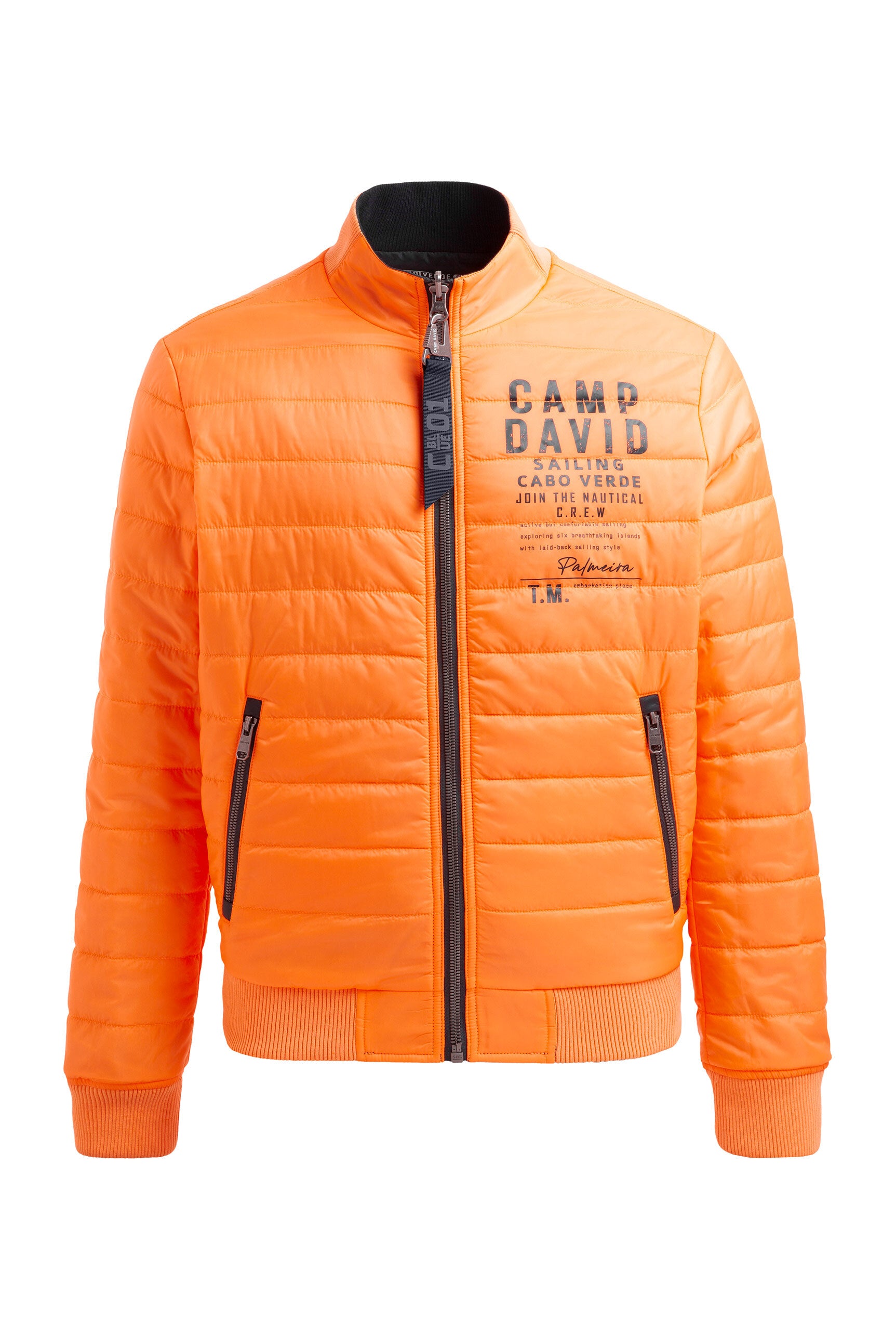 Dwustronna lekka kurtka z nadurkowanymi logo - 8