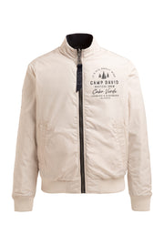 Dwustronna lekka kurtka z nadurkowanymi logo