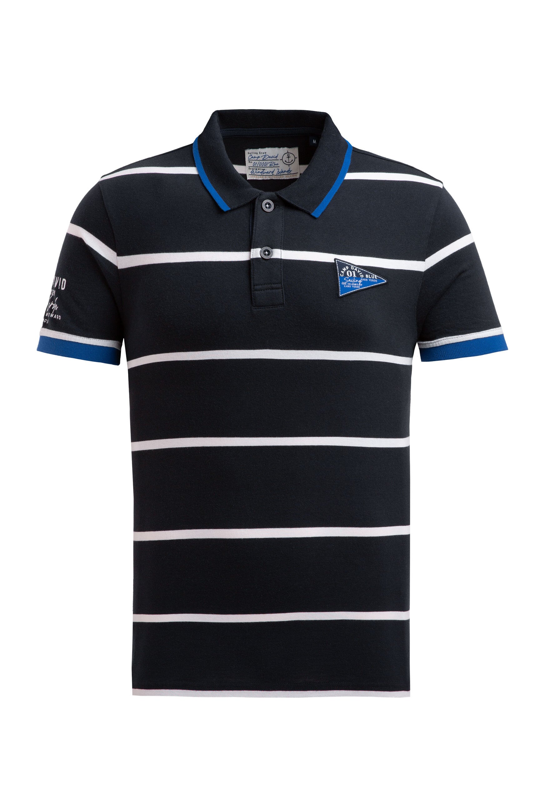 Koszulka polo z krótkim rękawem i paskami