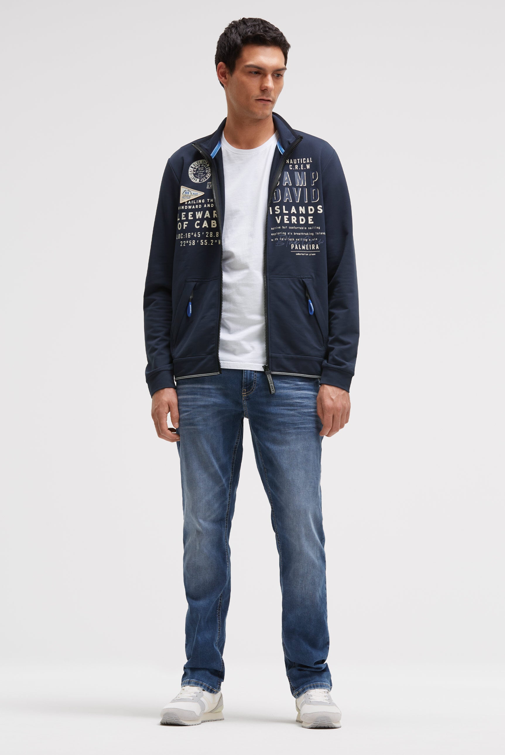 Lekka bluza rozpinana z nadrukami - 3