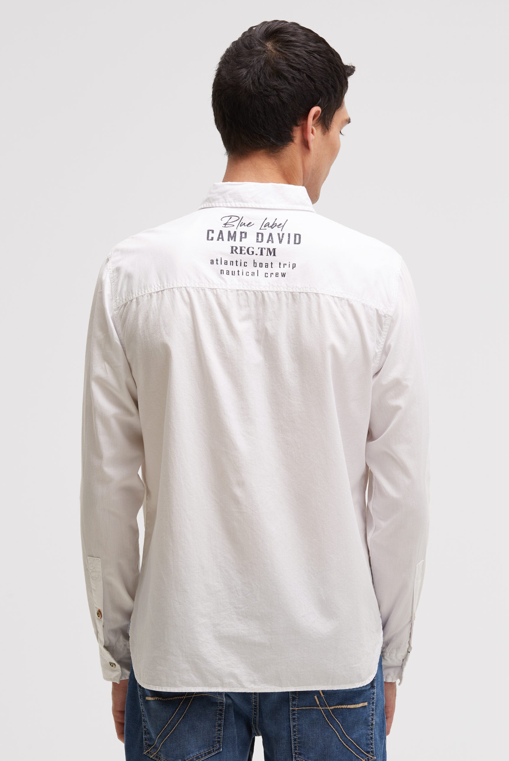 Koszula z długim rękawem, kieszeniami z klapką i nadrukami - 5