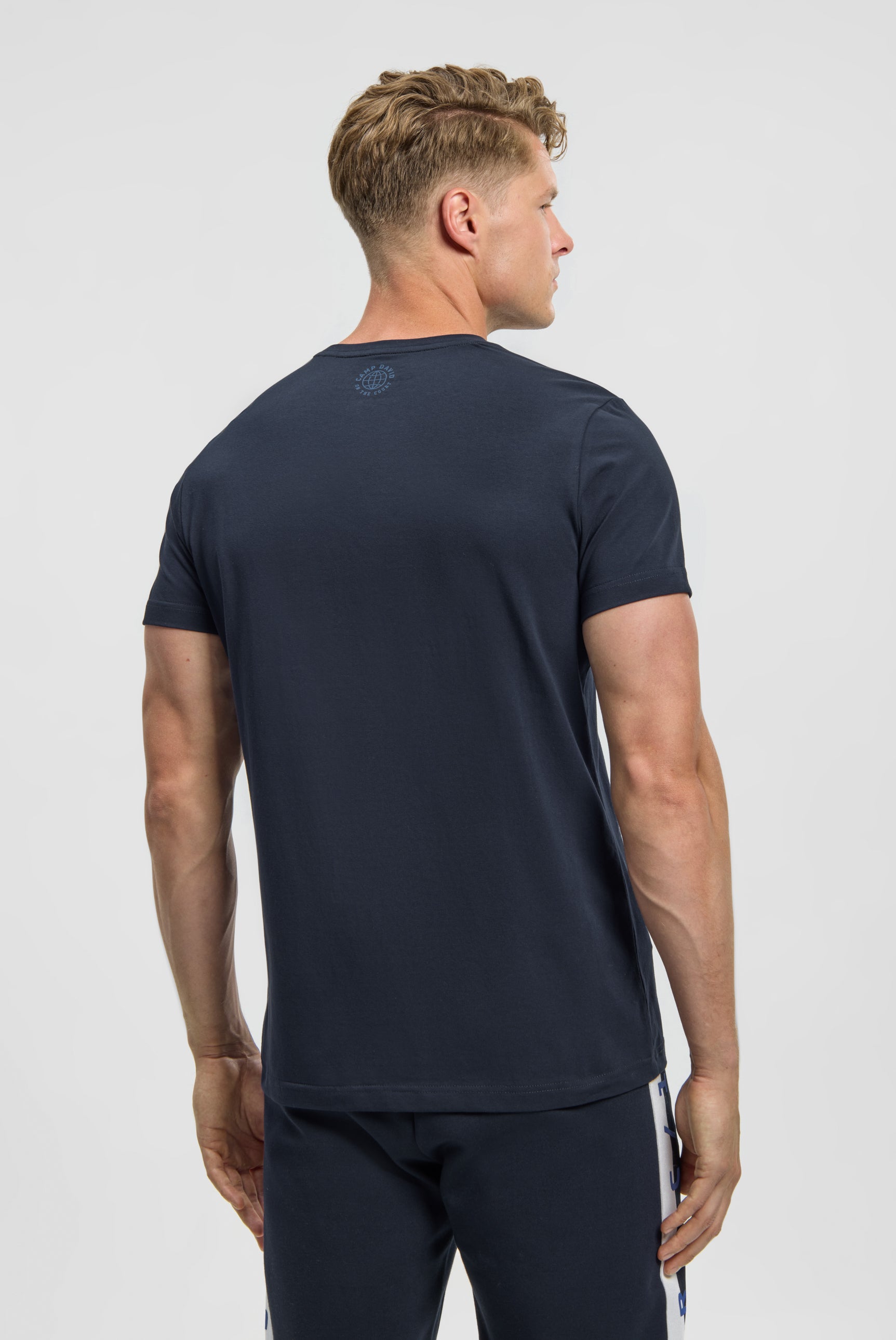 T-Shirt mit Logo Artwork blue navy - 5