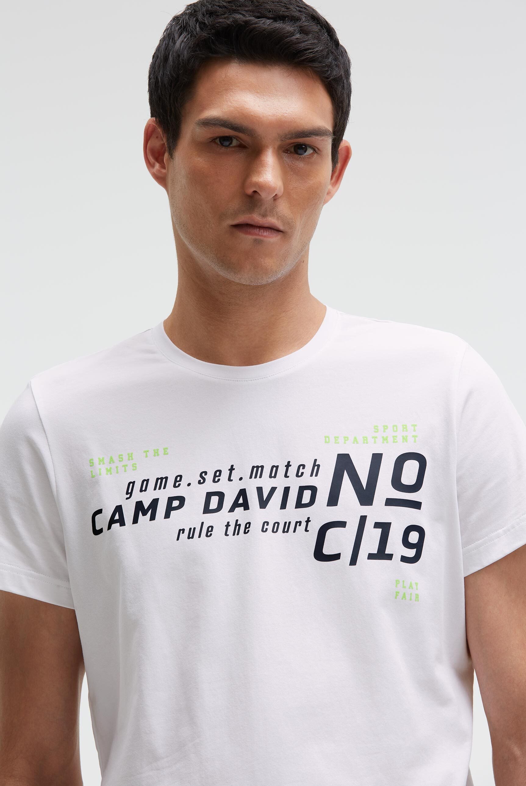 T-Shirt mit Logo Artwork white - 4