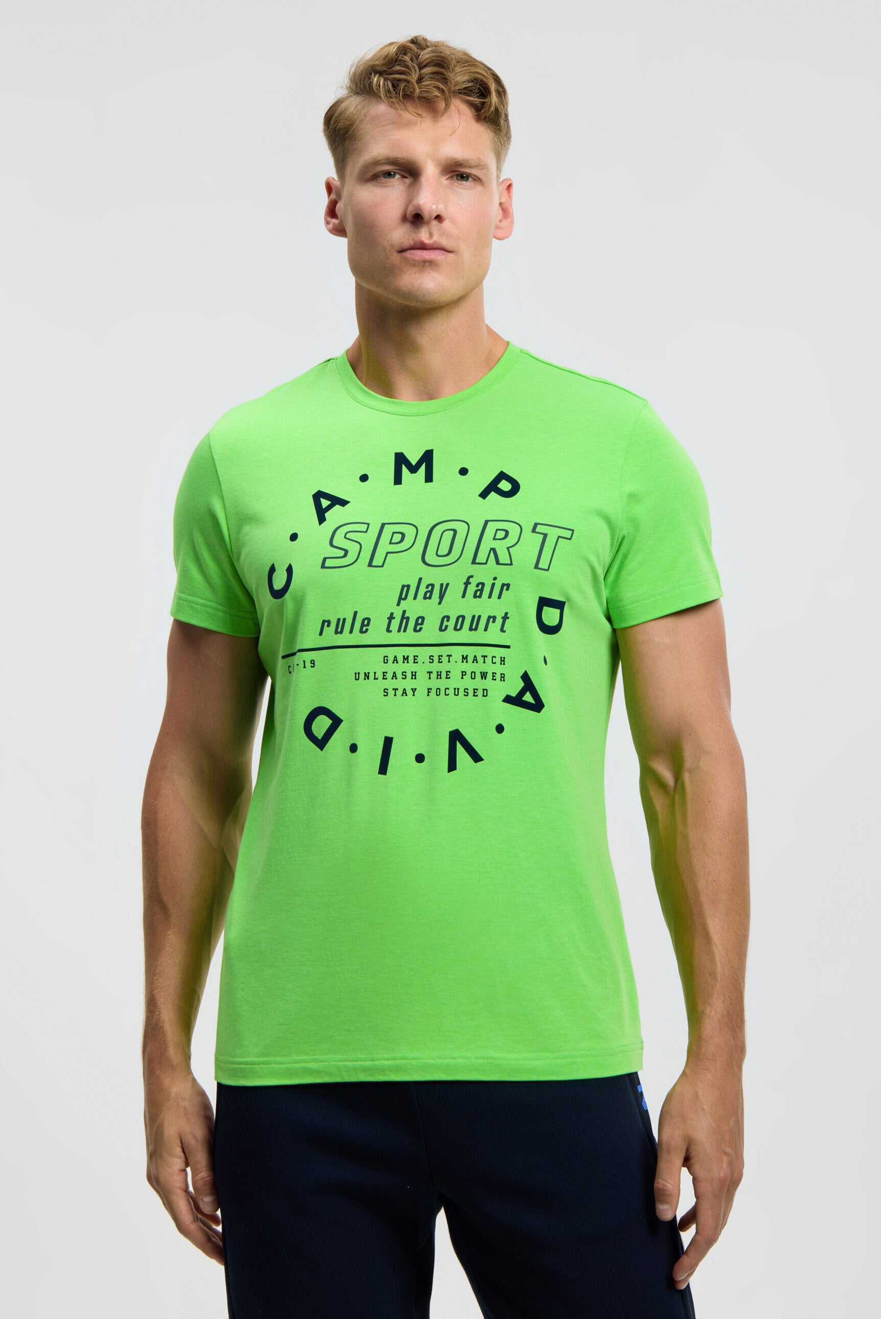 T-Shirt mit Logo Artwork tech green - 2