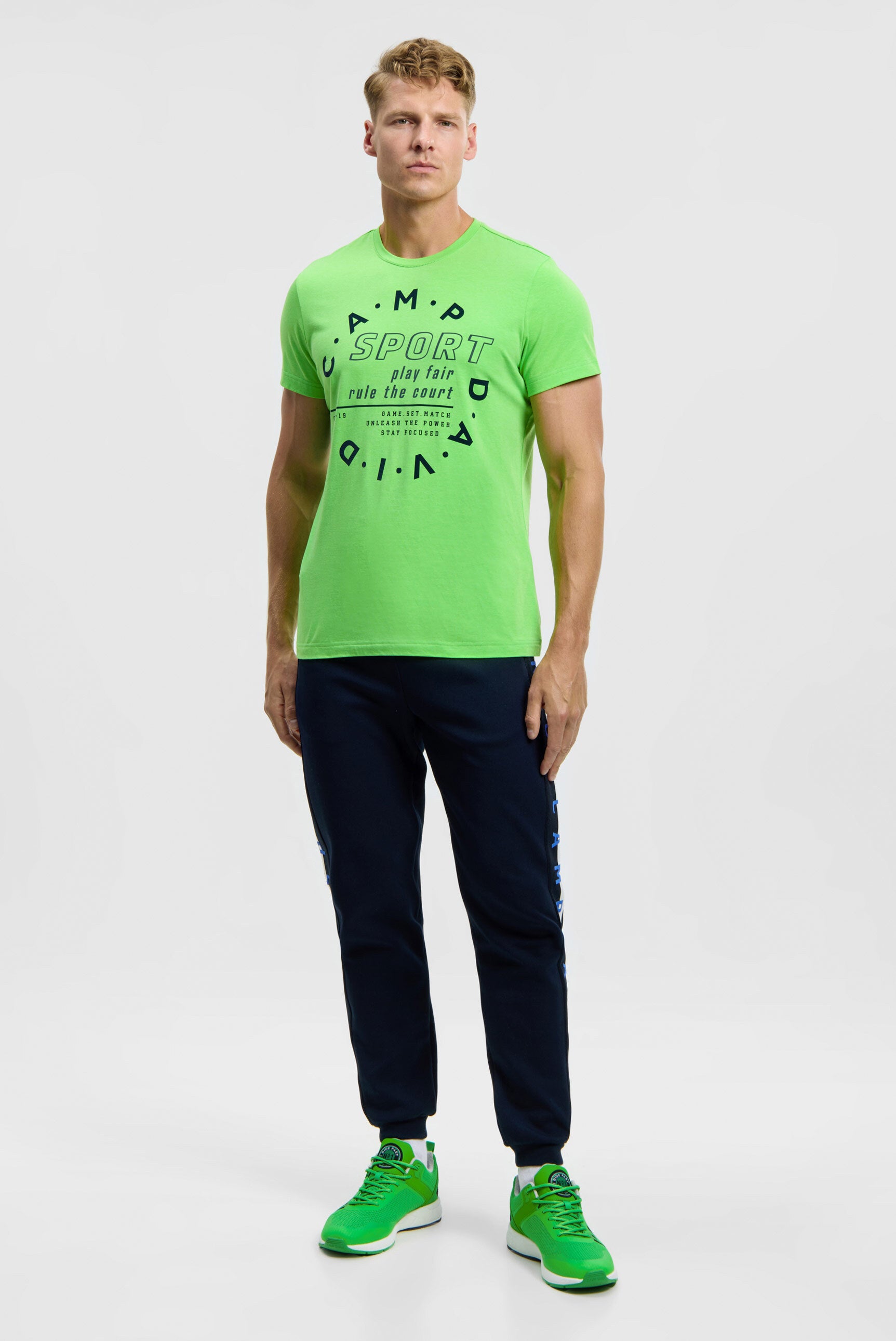 T-Shirt mit Logo Artwork tech green - 3