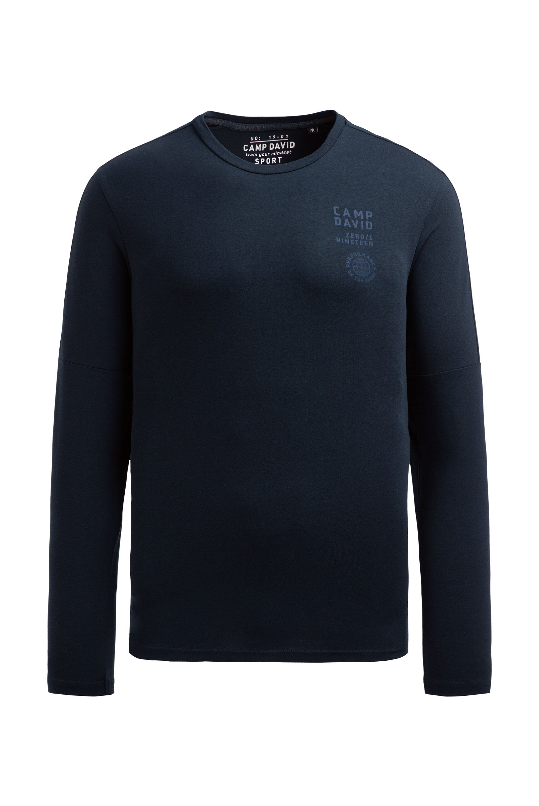 Longsleeve mit reflektierendem Schulter-Artwork blue navy - 1