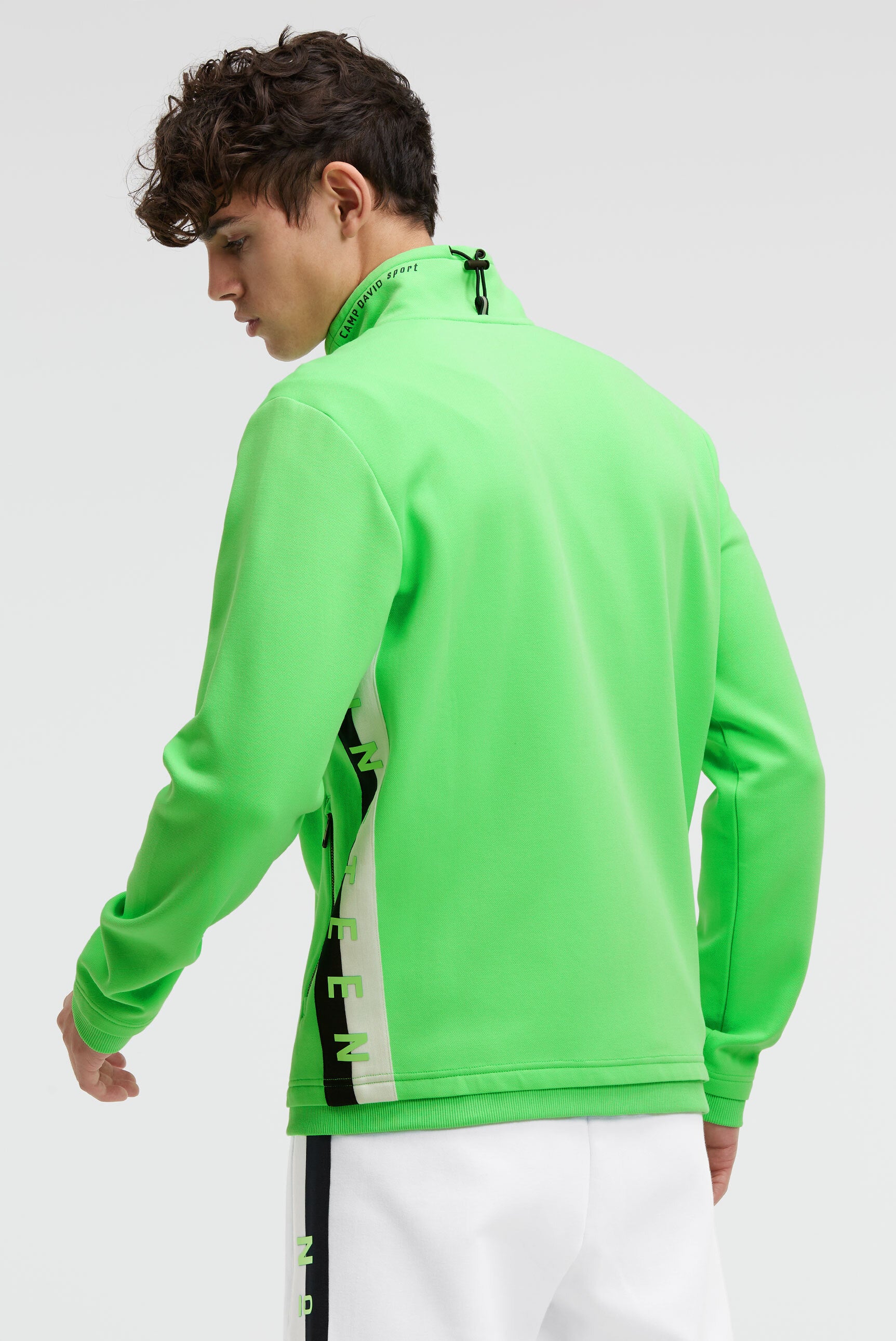 Kurtka treningowa z interlocku z grafikami z logo - 5