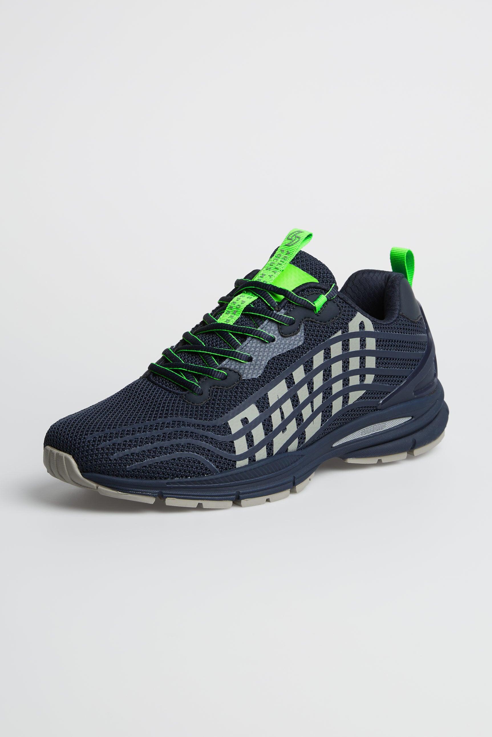 Leichter Sneaker im Knit-Design mit Rubber Artwork
