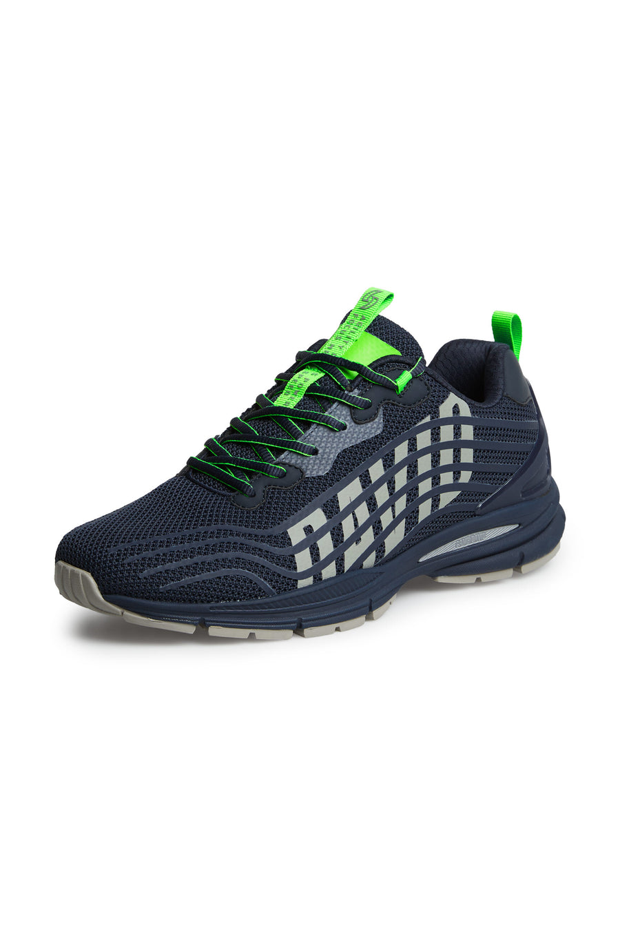 Lekkie sneakersy w dzianinowym stylu z gumową grafiką