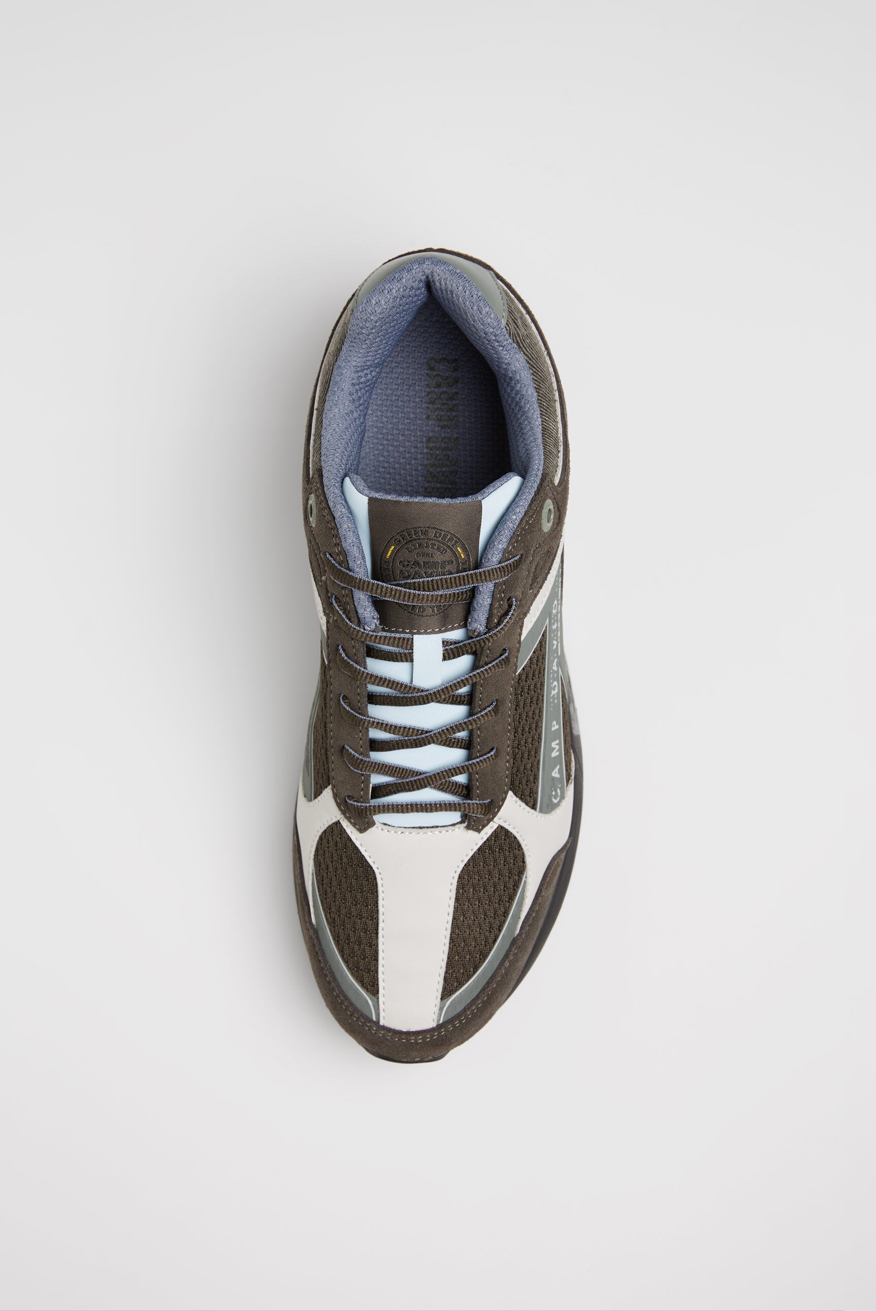 Miejskie sneakersy z mieszanki materiałów z podeszwą z logo