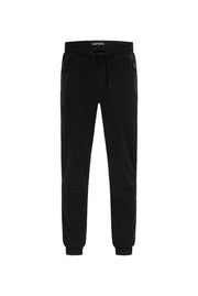 Jogginghose aus Interlock mit Seitentapes black