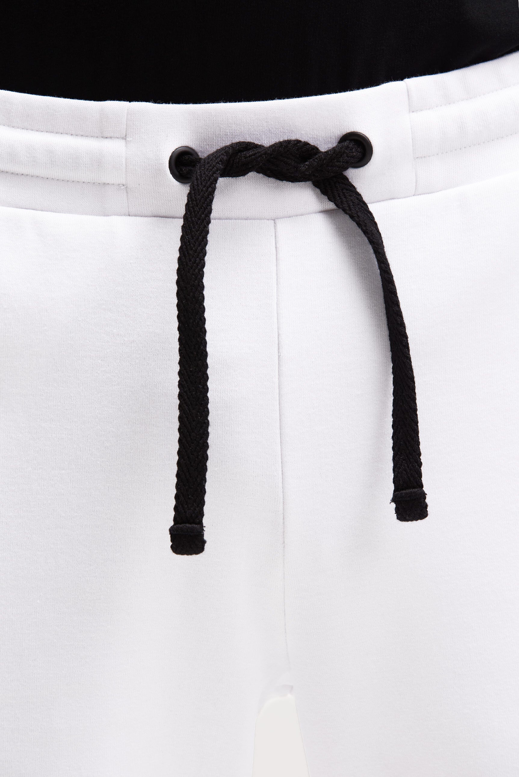 Jogginghose aus Interlock mit Seitentapes opticwhite