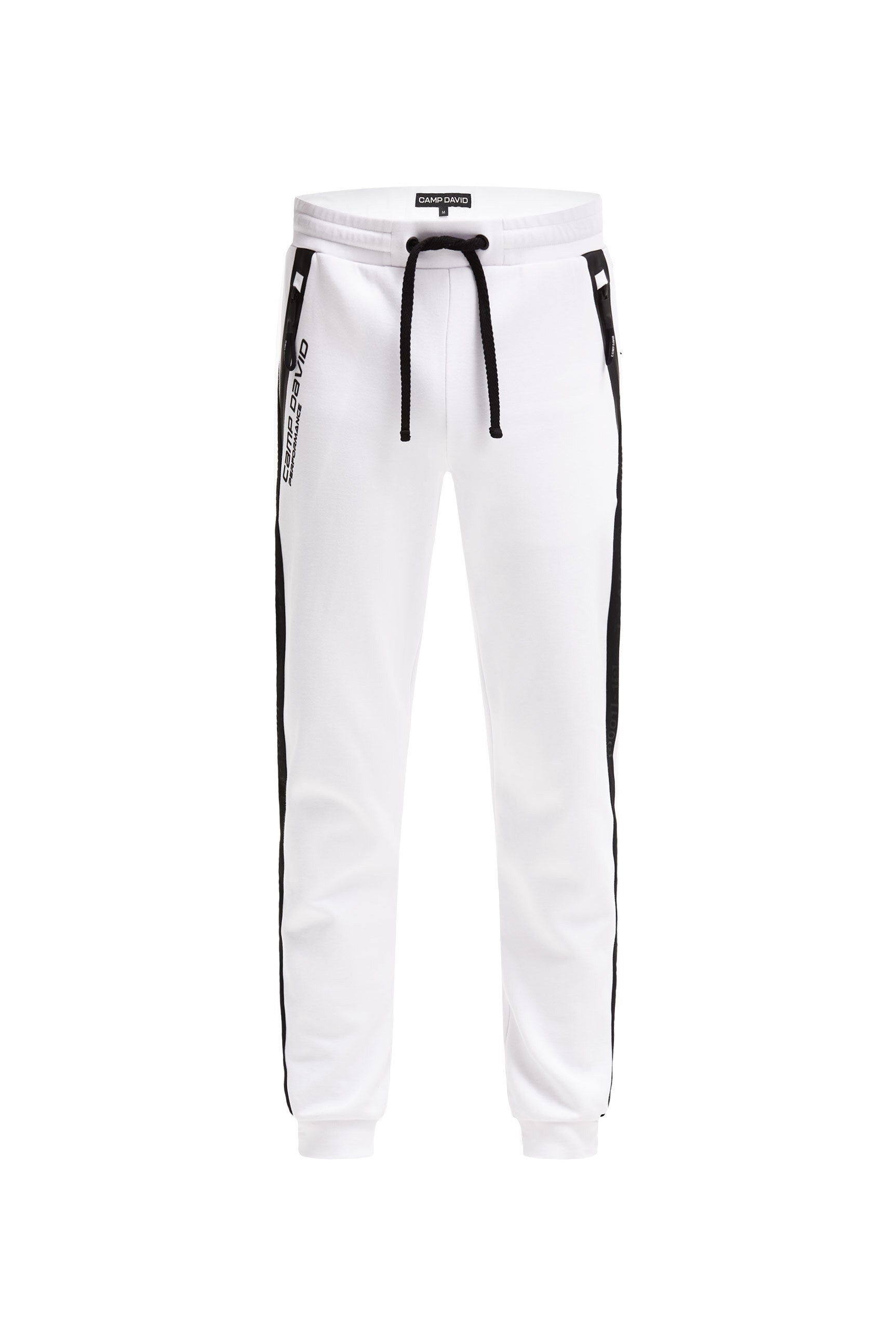 Jogginghose aus Interlock mit Seitentapes opticwhite - 1