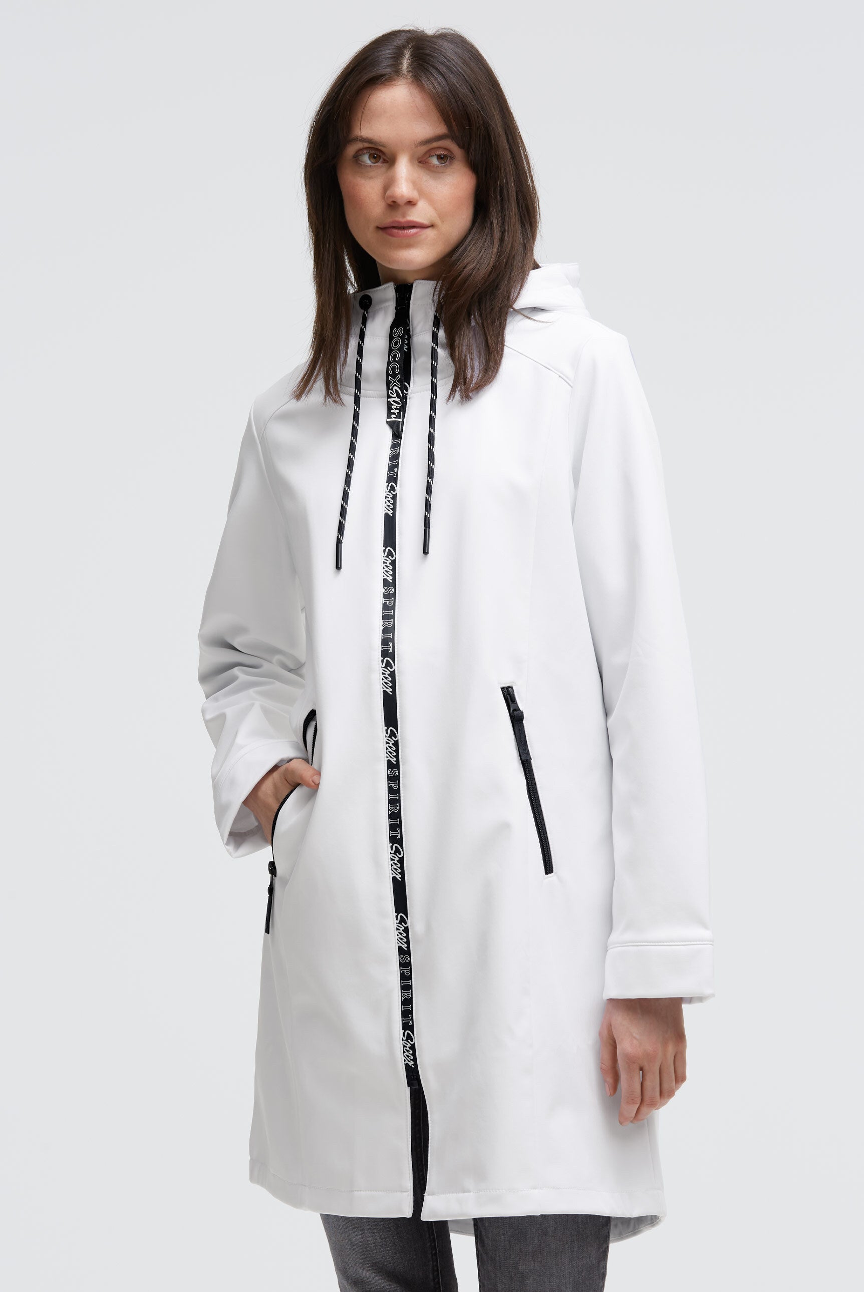 Parka softshellowa z kapturem - 2