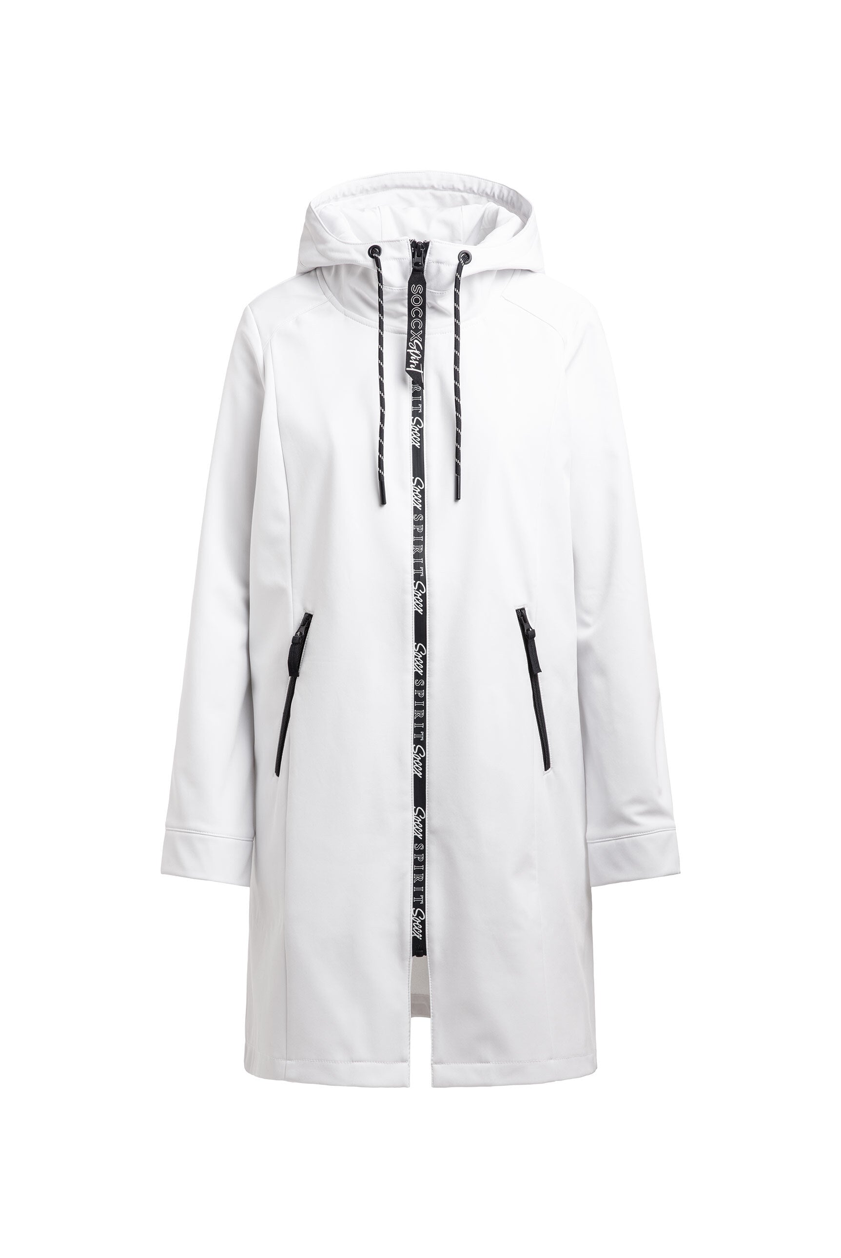 Parka softshellowa z kapturem