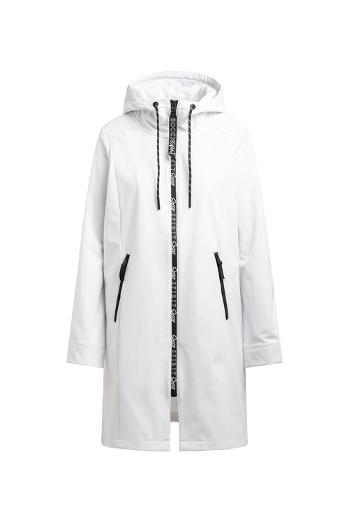 Softshell-Parka mit Kapuze opticwhite