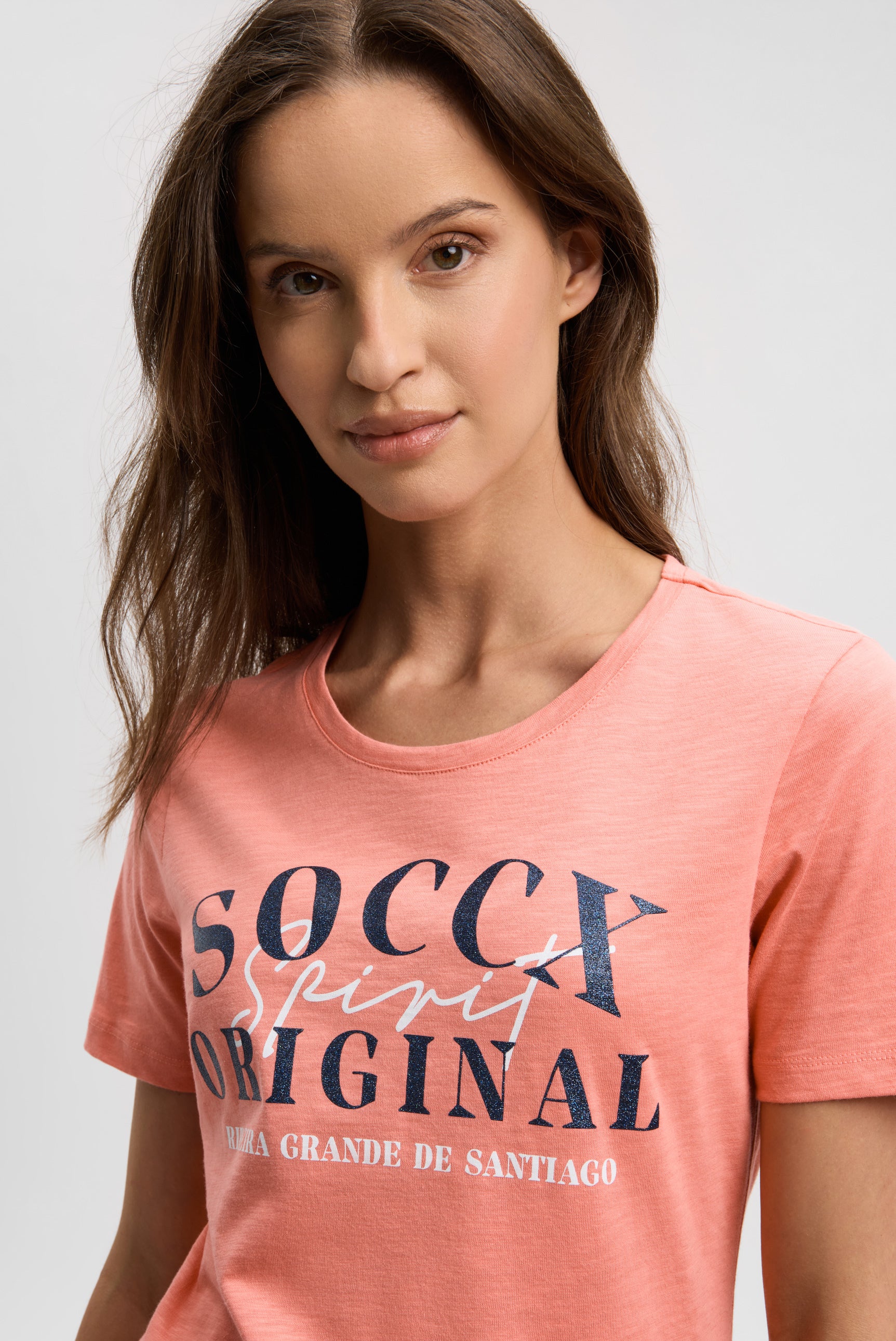 Koszulka z okrągłym dekoltem i nadrukiem - 4