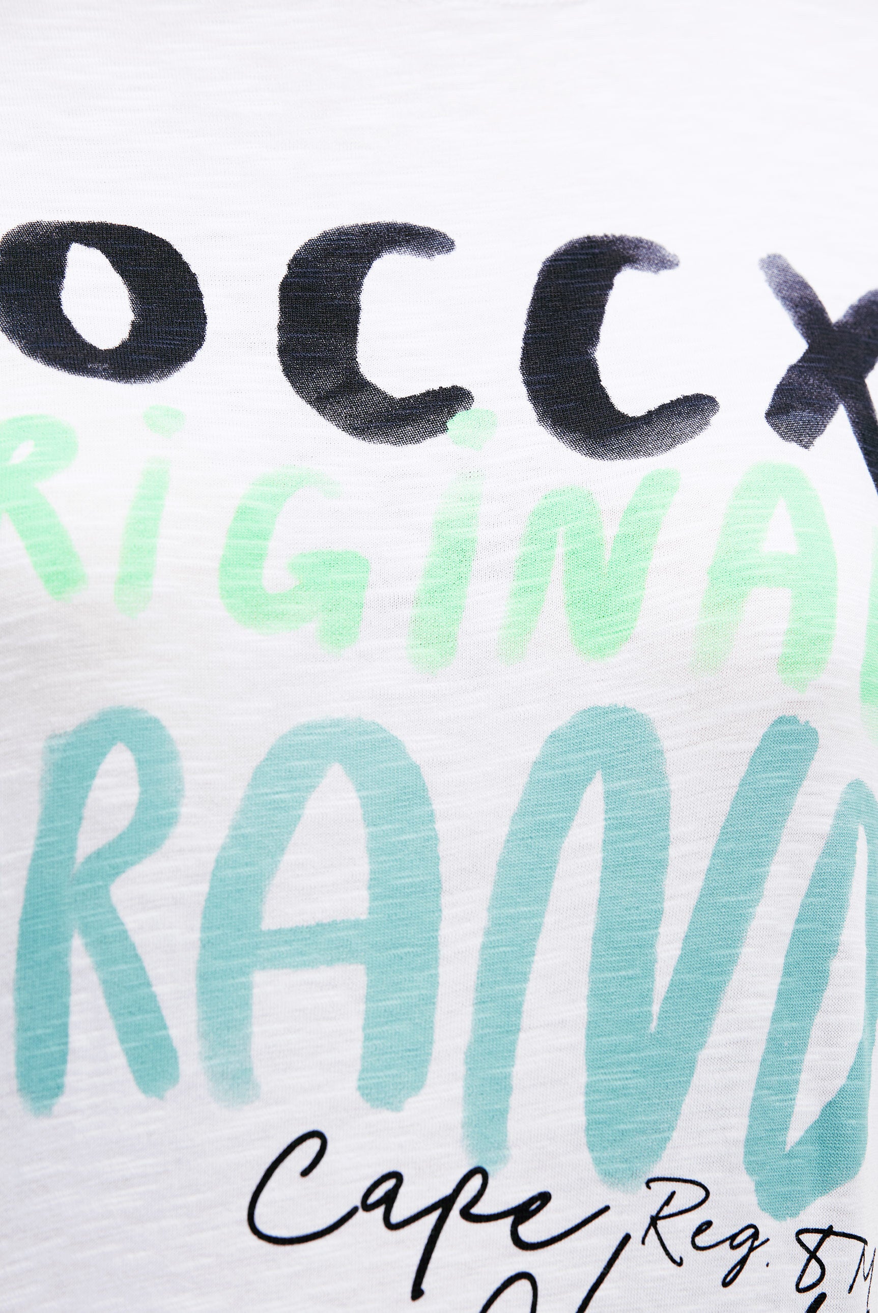 Koszulka z dekoltem łódkowym i nadrukiem - 6