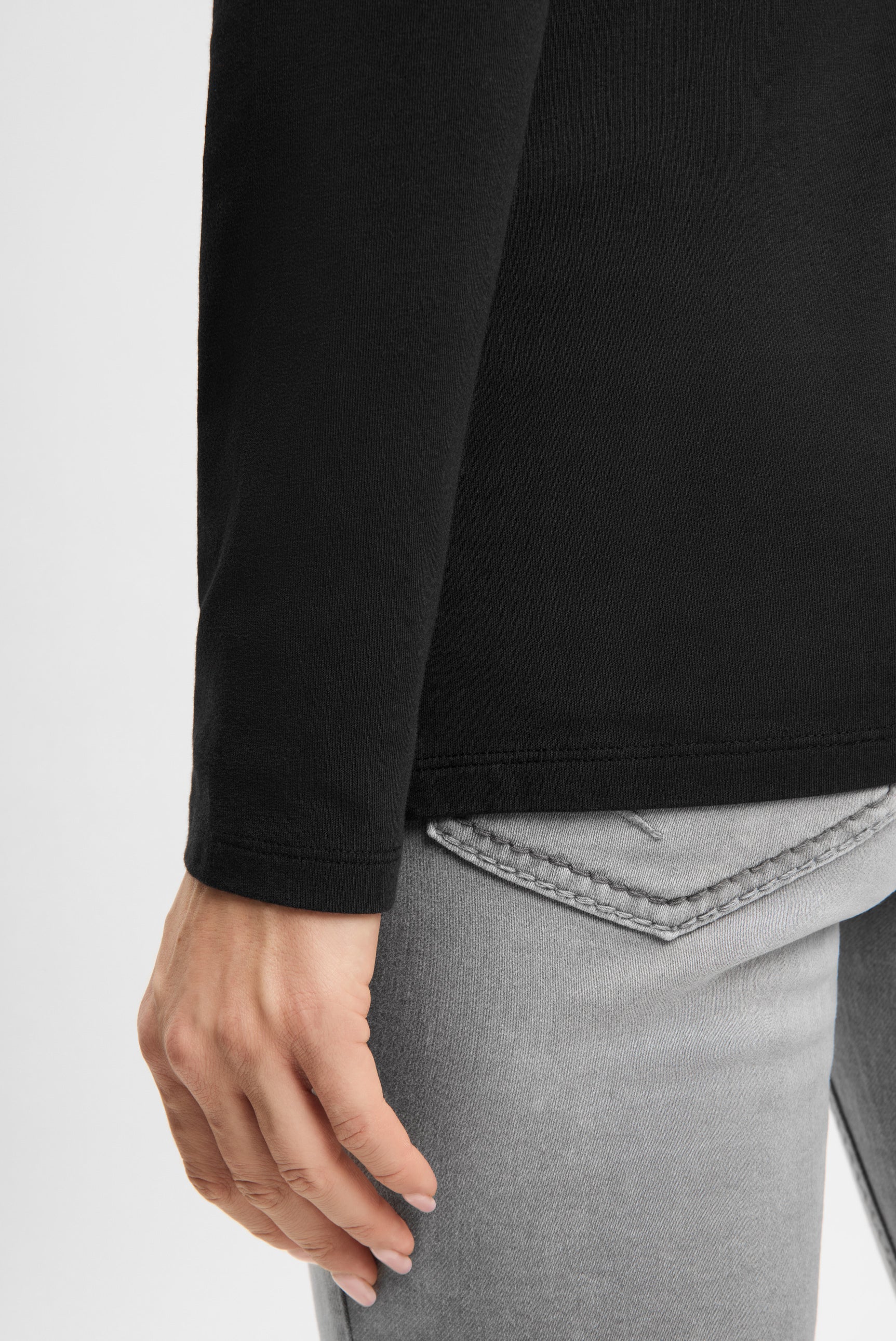 Koszulka z długim rękawem, okrągłym dekoltem i nadrukowanym napisem - 7