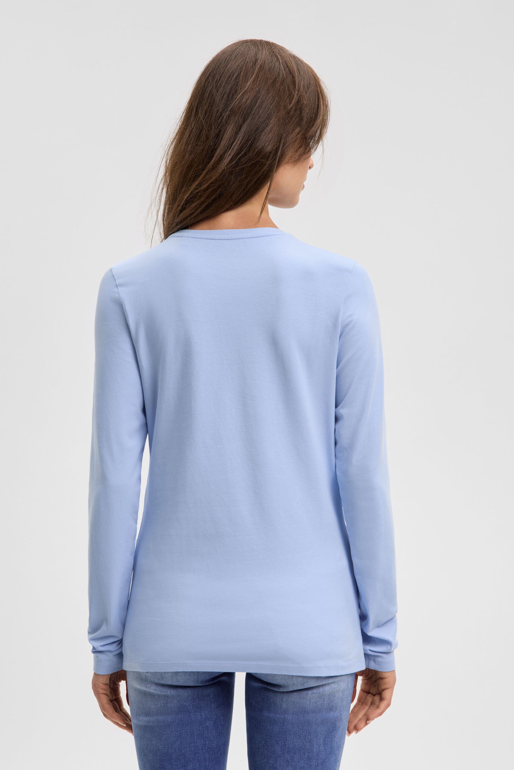 Koszulka z długim rękawem, okrągłym dekoltem i nadrukowanym napisem - 5