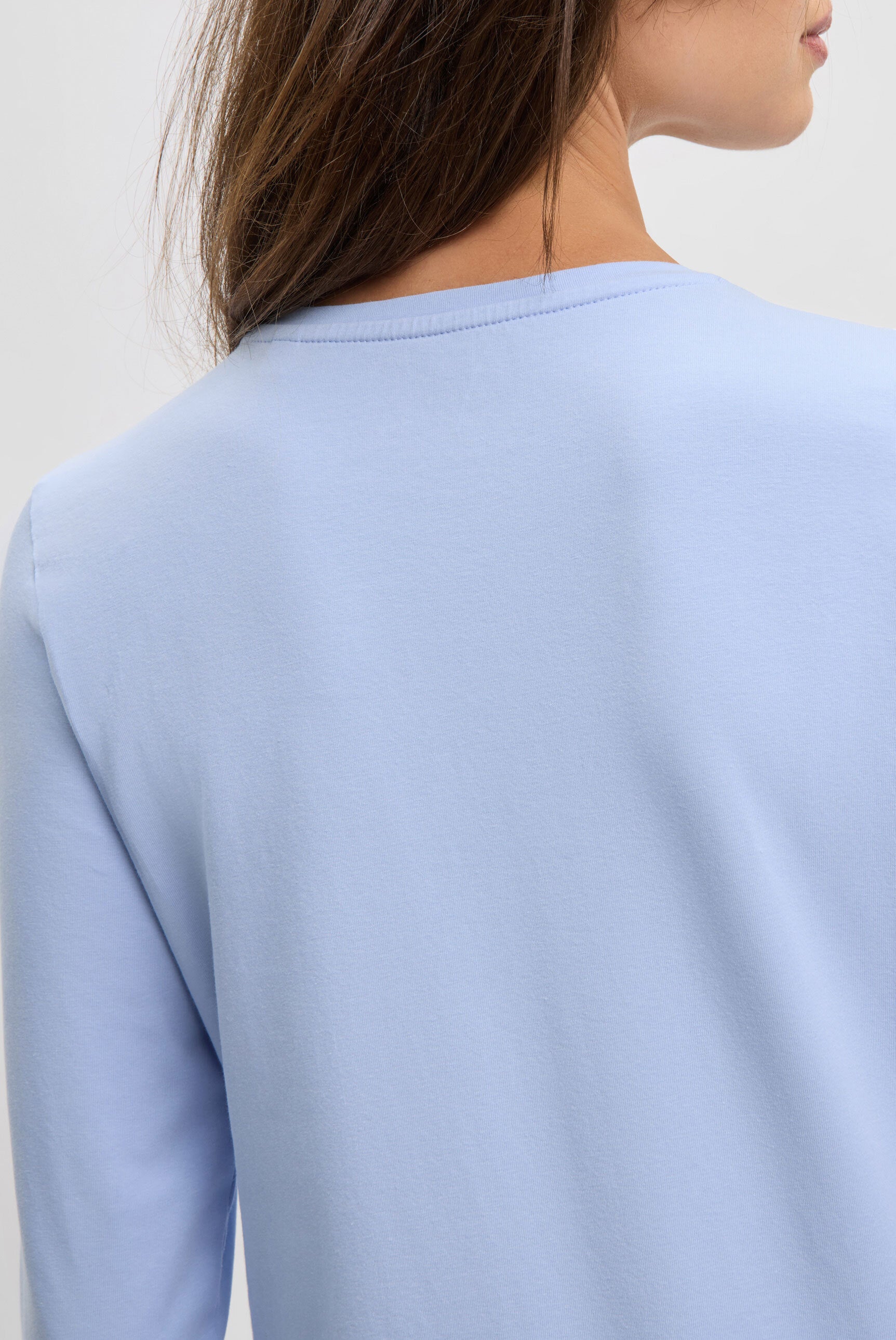 Koszulka z długim rękawem, okrągłym dekoltem i nadrukowanym napisem - 6