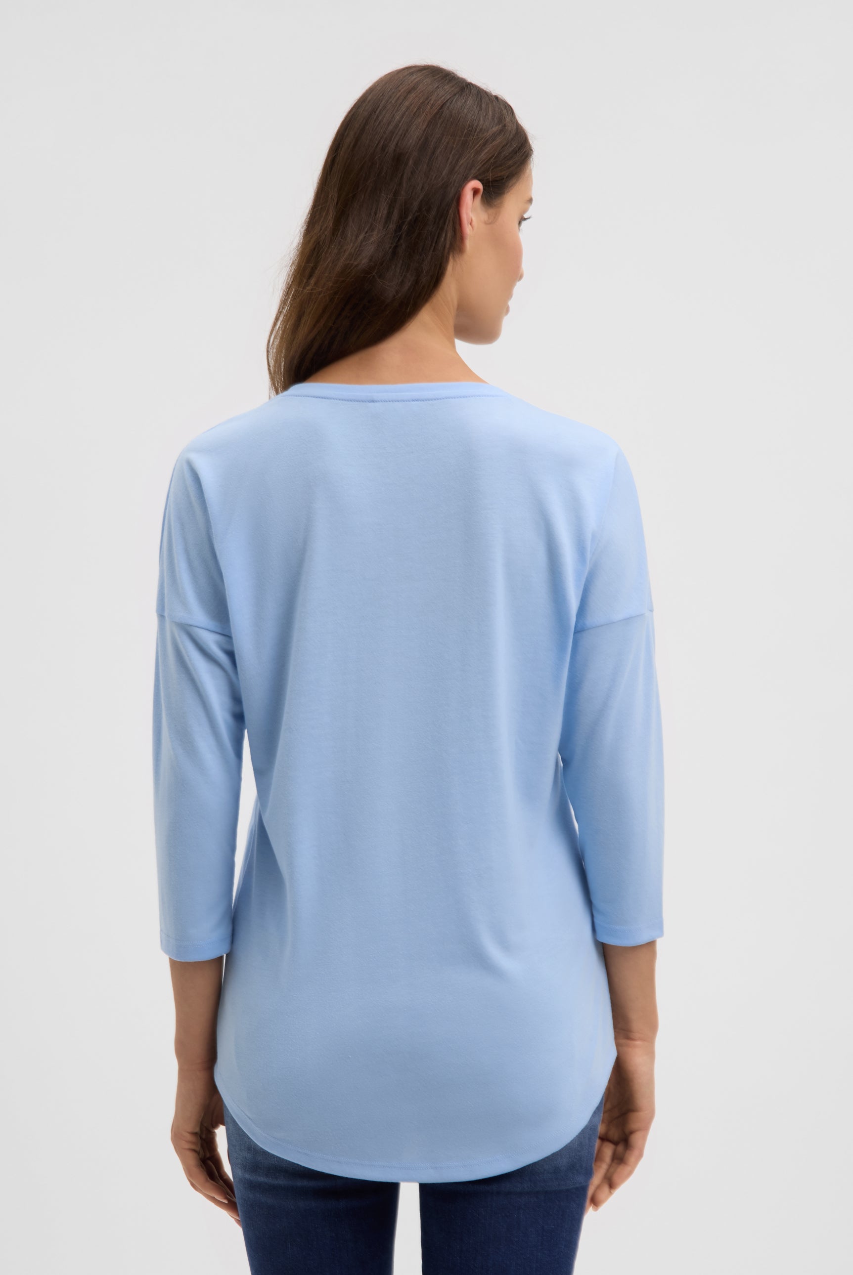 Koszulka z okrągłym dekoltem, grafiką i skróconymi rękawami - 4