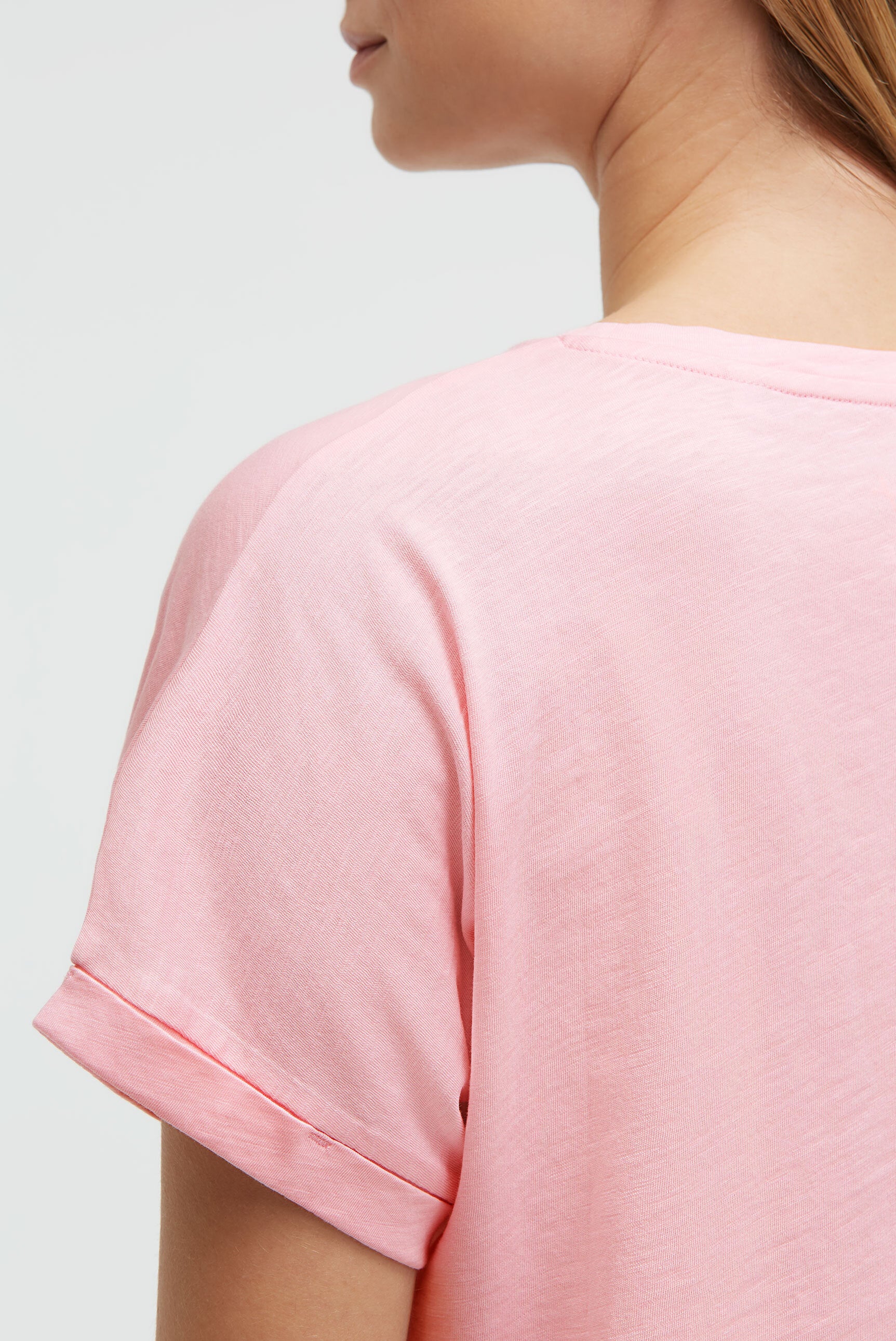 Rundhalsshirt mit Label Print - 6
