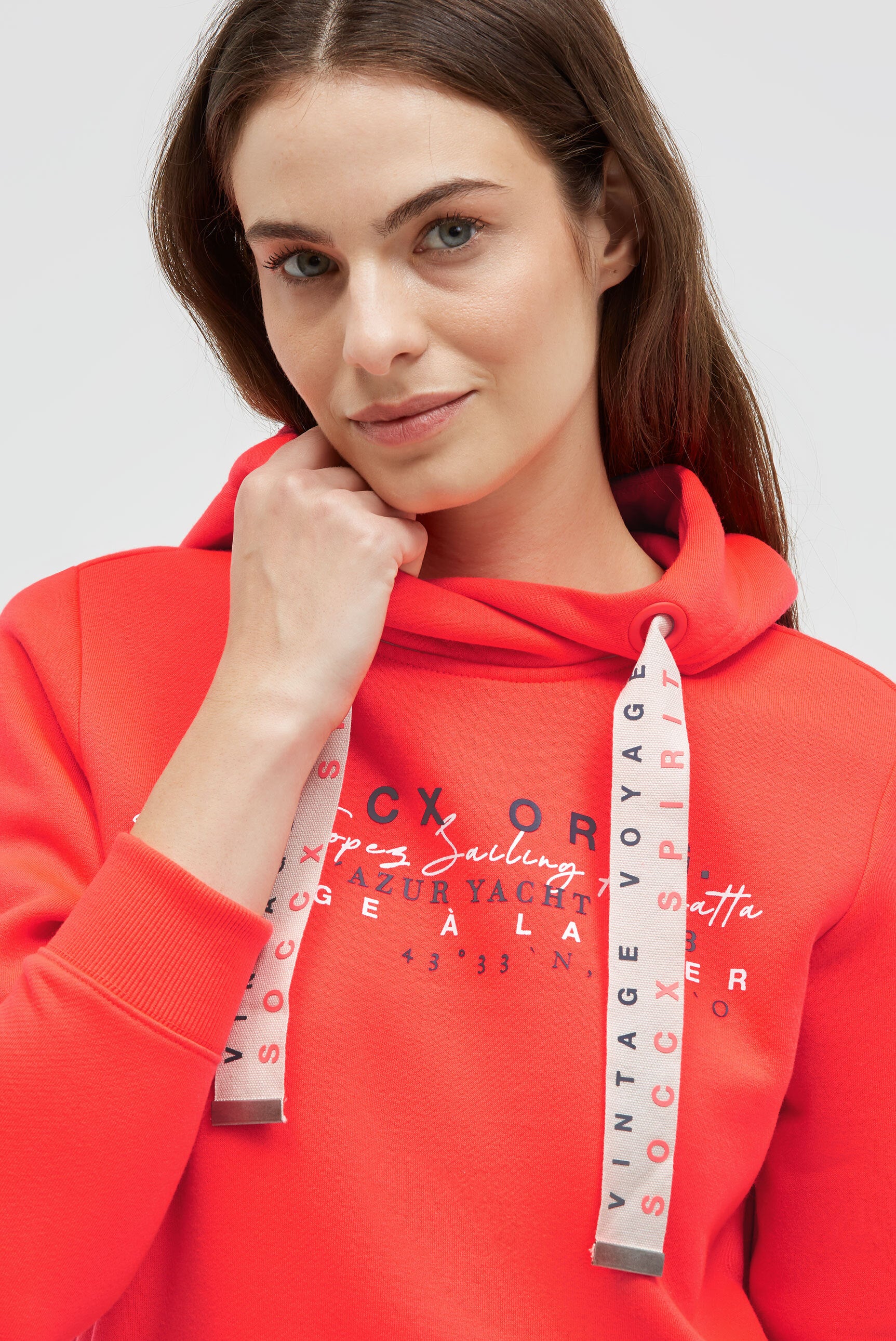 Hoodie mit Rubber Artworks red neon