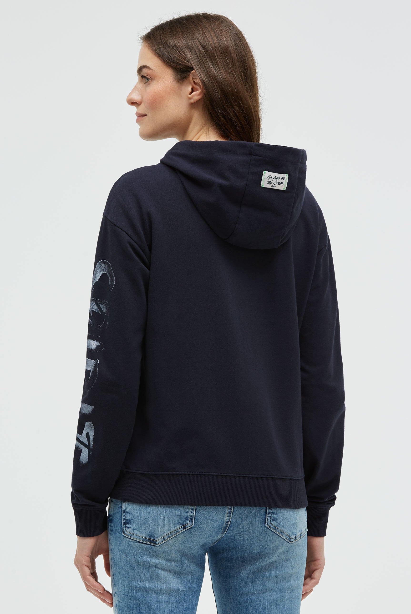 Bluza z kapturem z nadrukowanymi grafikami - 5