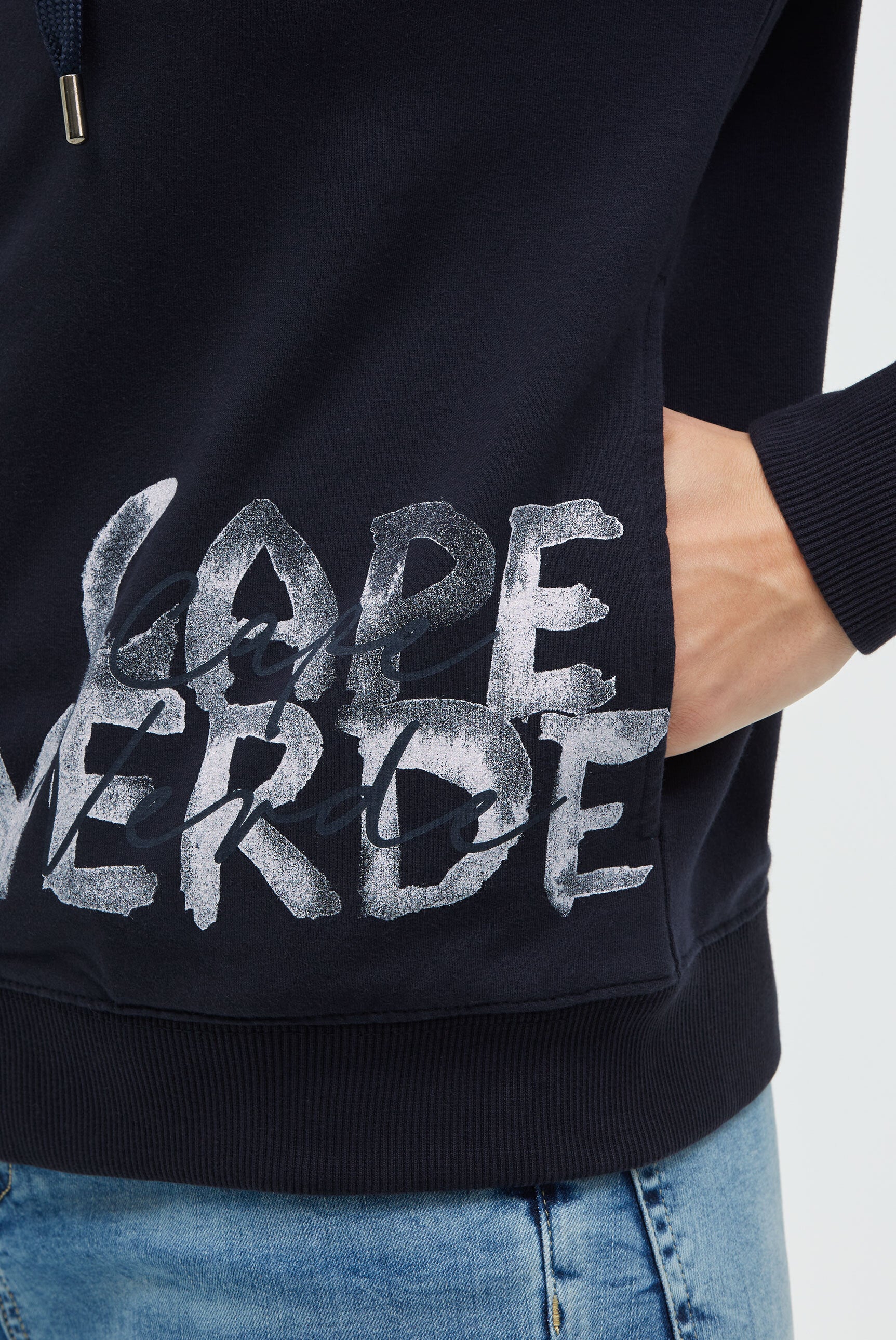 Bluza z kapturem z nadrukowanymi grafikami - 6