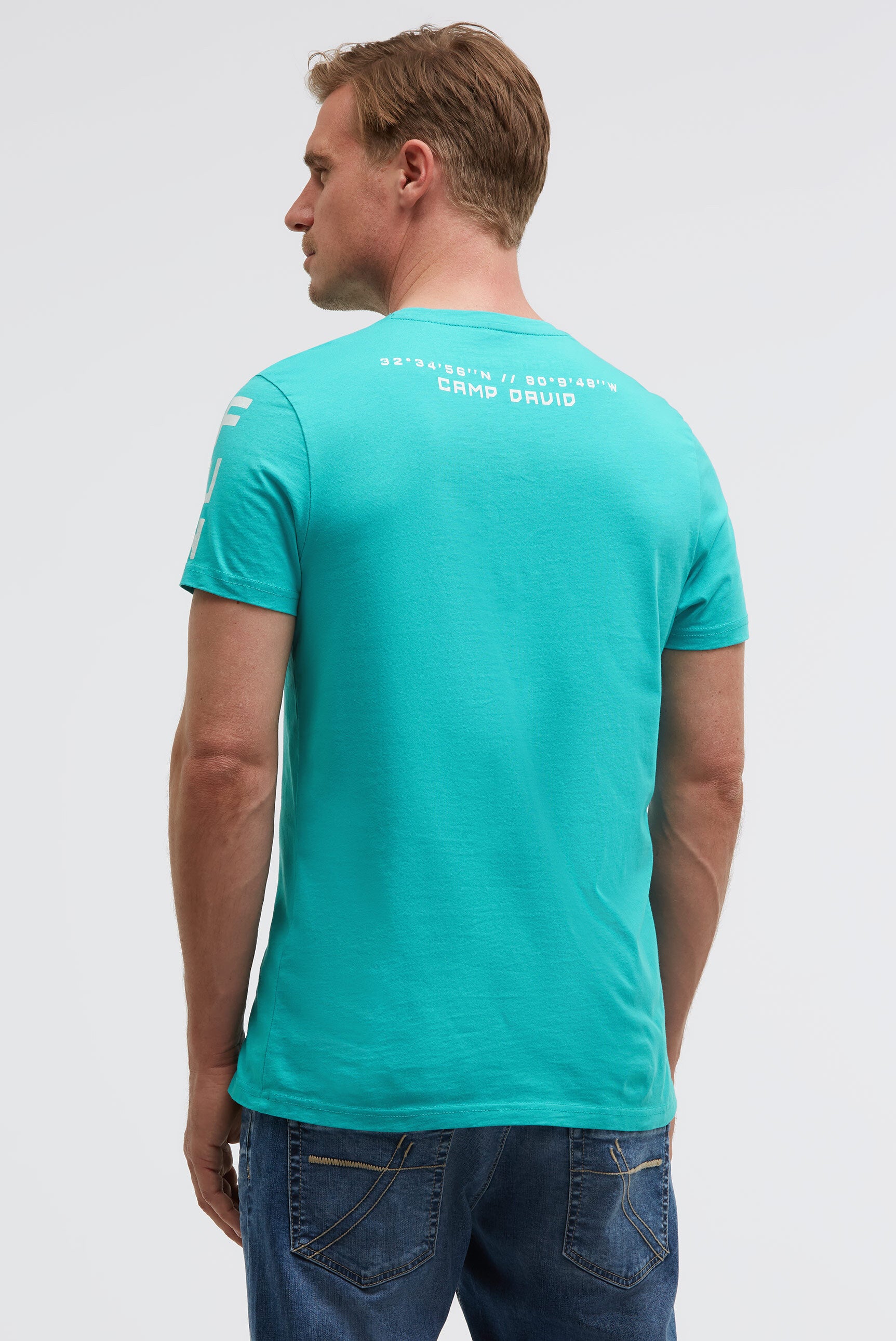 T-shirt z okrągłym dekoltem i grafikami - 5