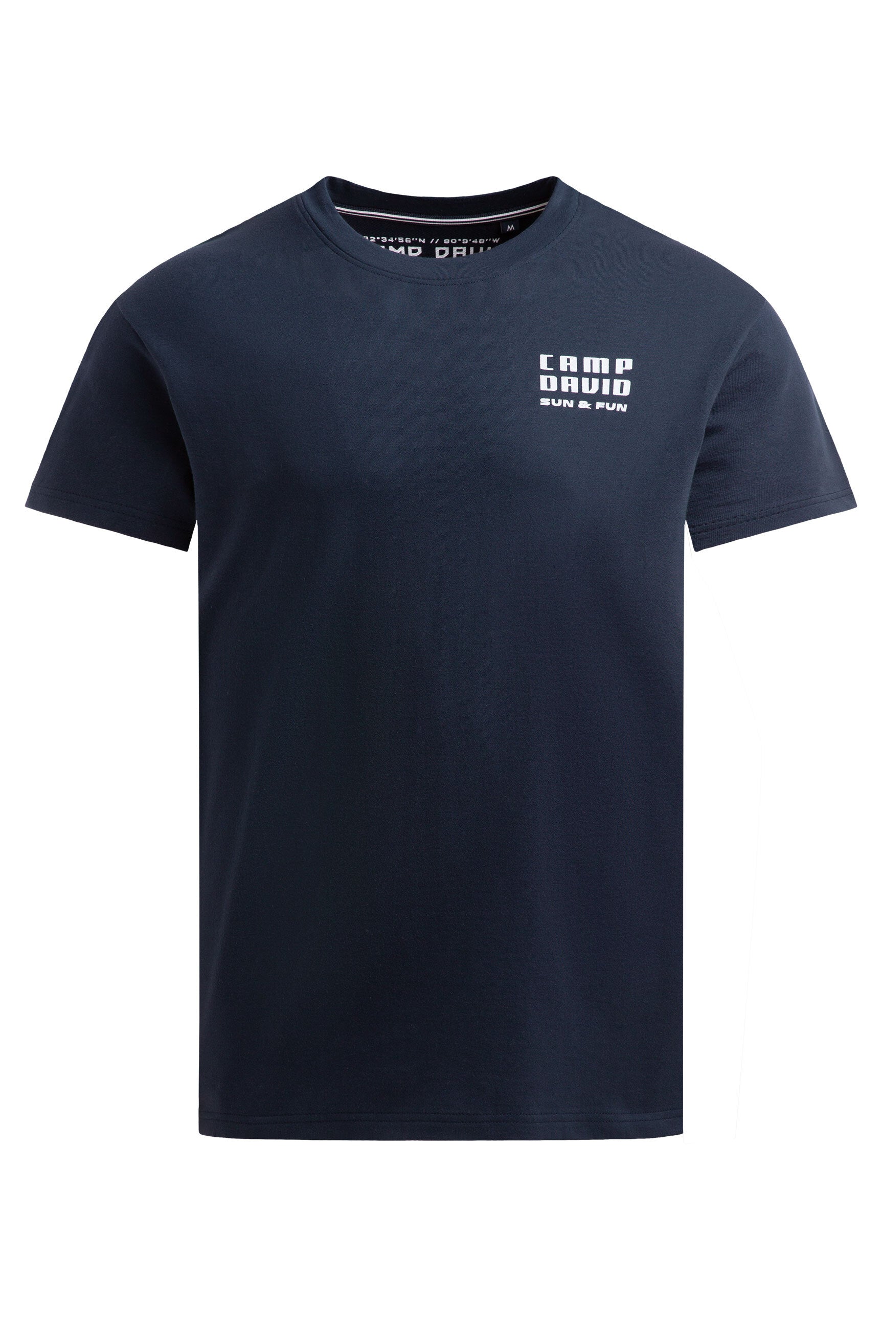 T-shirt z okrągłym dekoltem i nadrukiem z tyłu