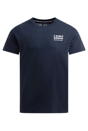 T-shirt z okrągłym dekoltem i nadrukiem z tyłu
