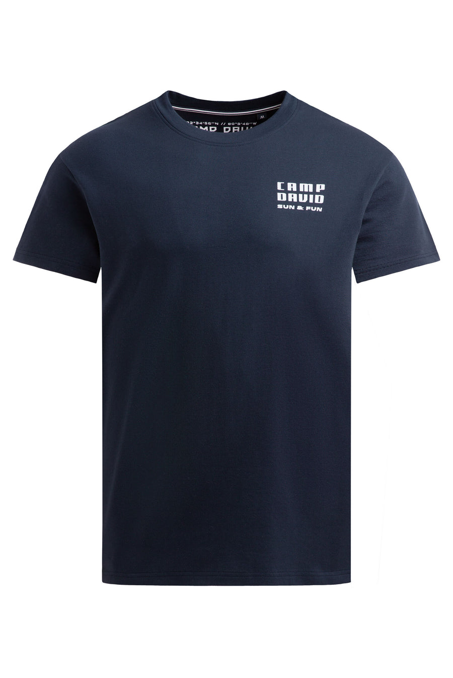 T-shirt z okrągłym dekoltem i nadrukiem z tyłu