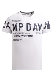 T-shirt z wyrazistym nadrukowanym logo