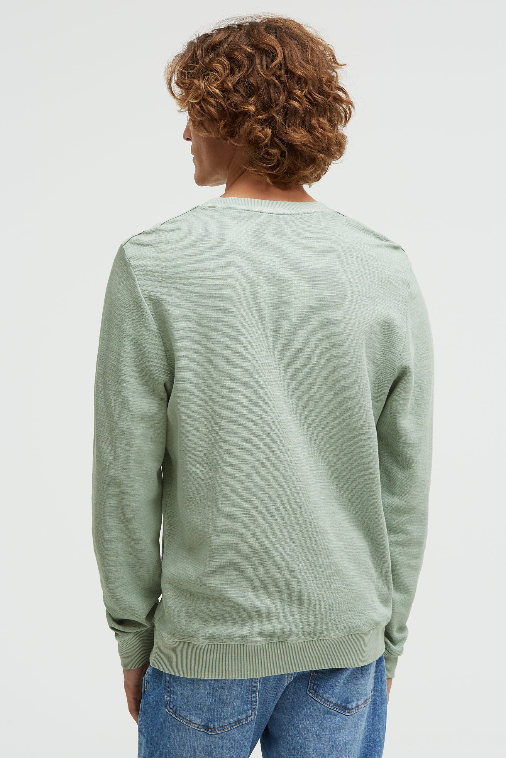Bluza z dzianiny interlockowej typu slub