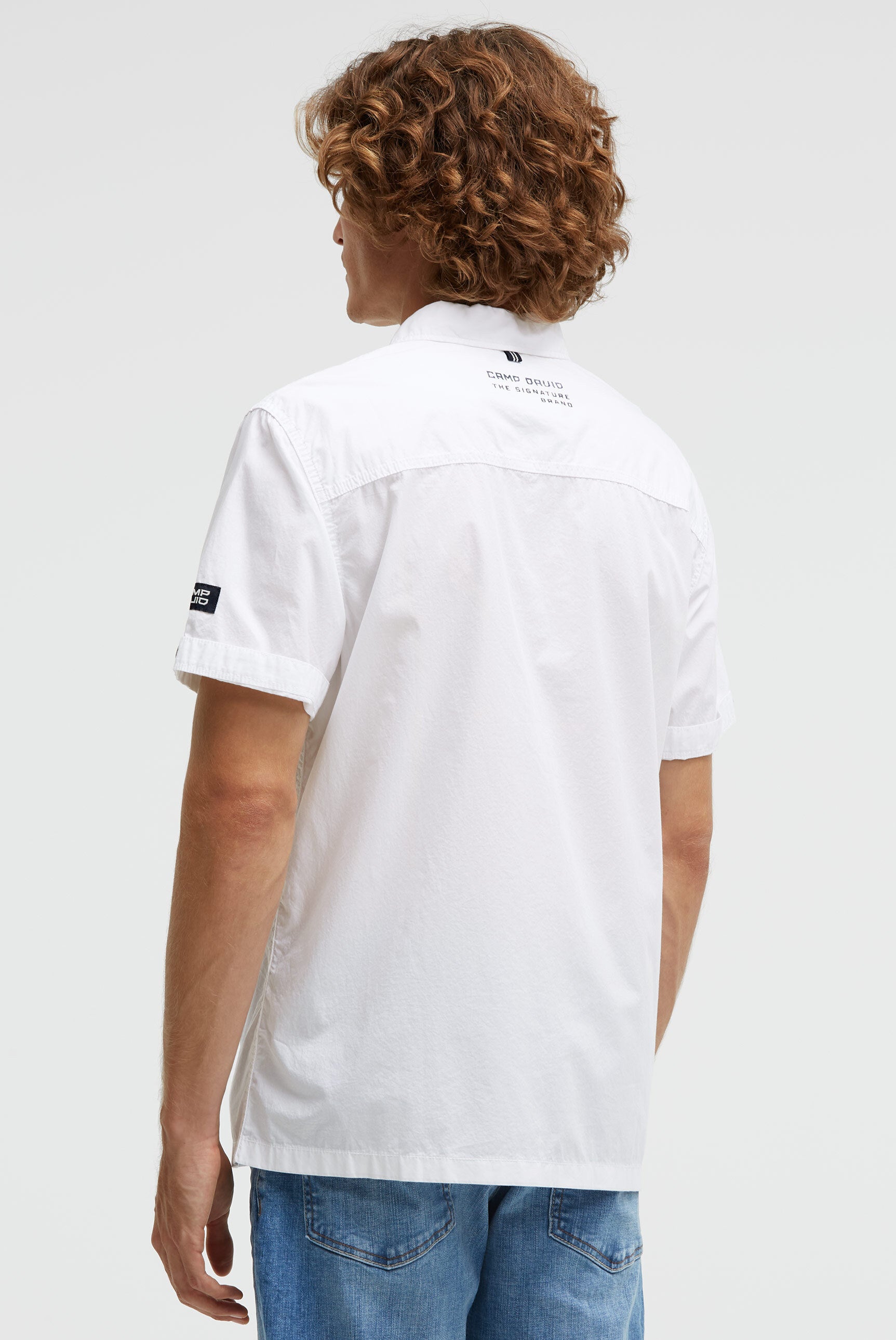 Kurzarmhemd mit Label Prints opticwhite - 5