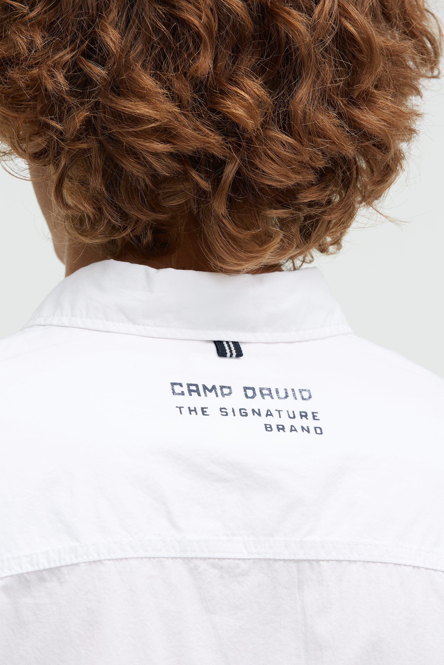 Kurzarmhemd mit Label Prints opticwhite