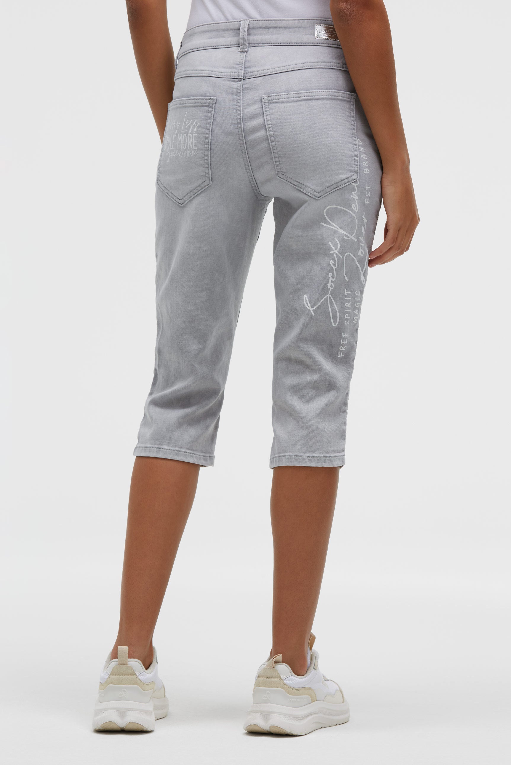 Capri Jeans CH:AR Comfort Fit light grey printed jogg