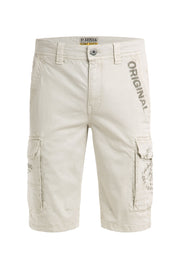 Szorty cargo z nadrukami w stylu used look