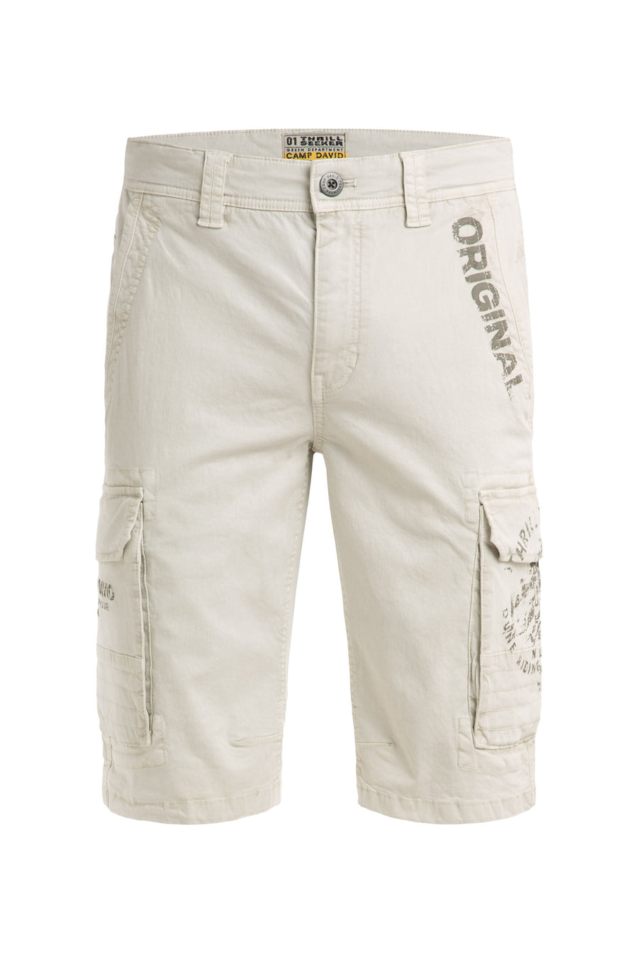 Szorty cargo z nadrukami w stylu used look