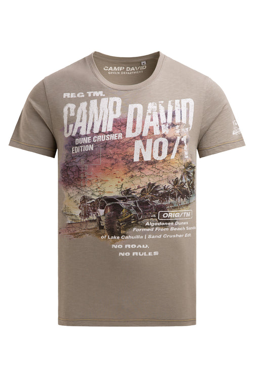 T-shirt z okrągłym dekoltem i nadrukiem fotograficznym